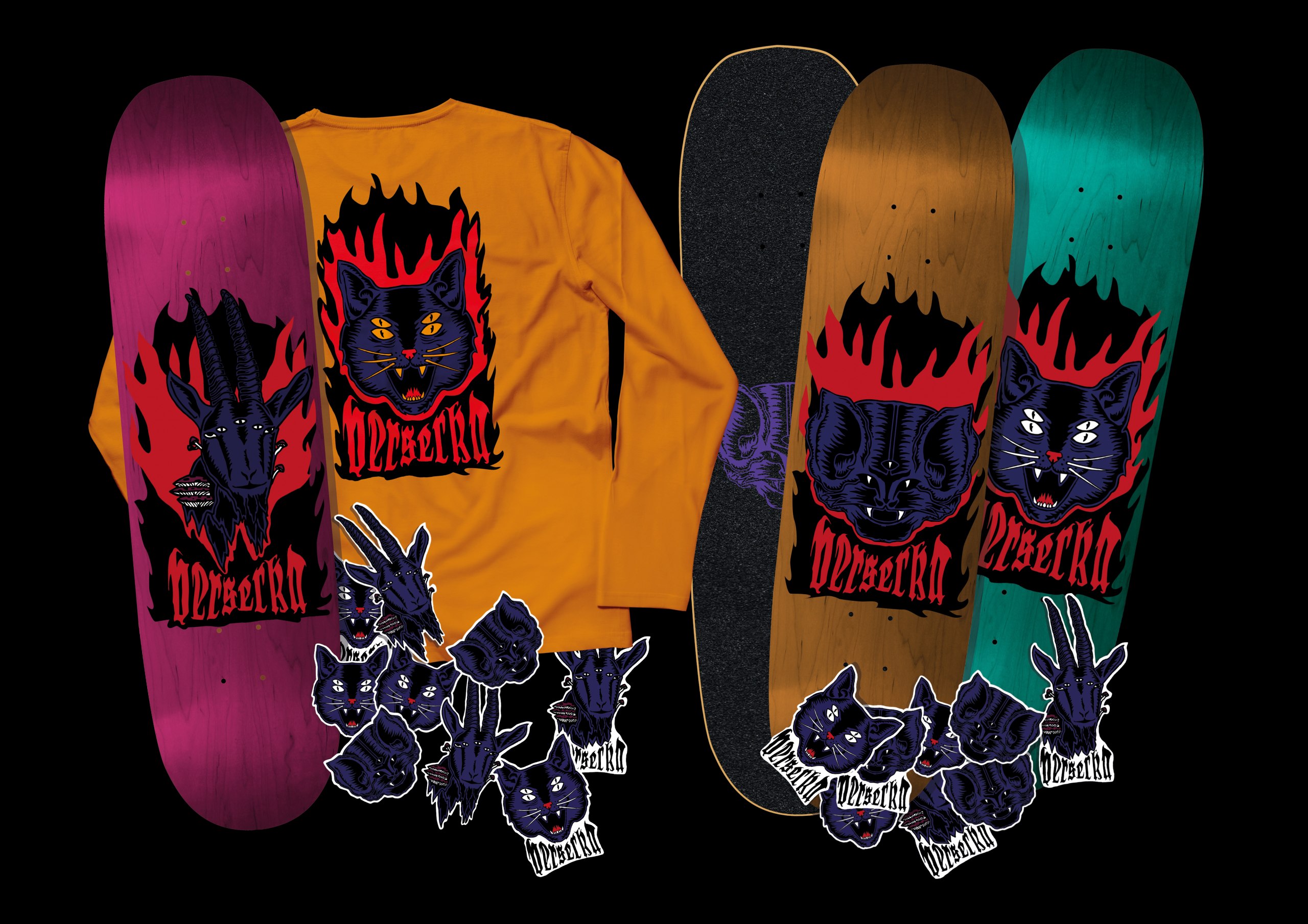 Gestaltung eines Produktportfolios für eine Skateboardmarke
