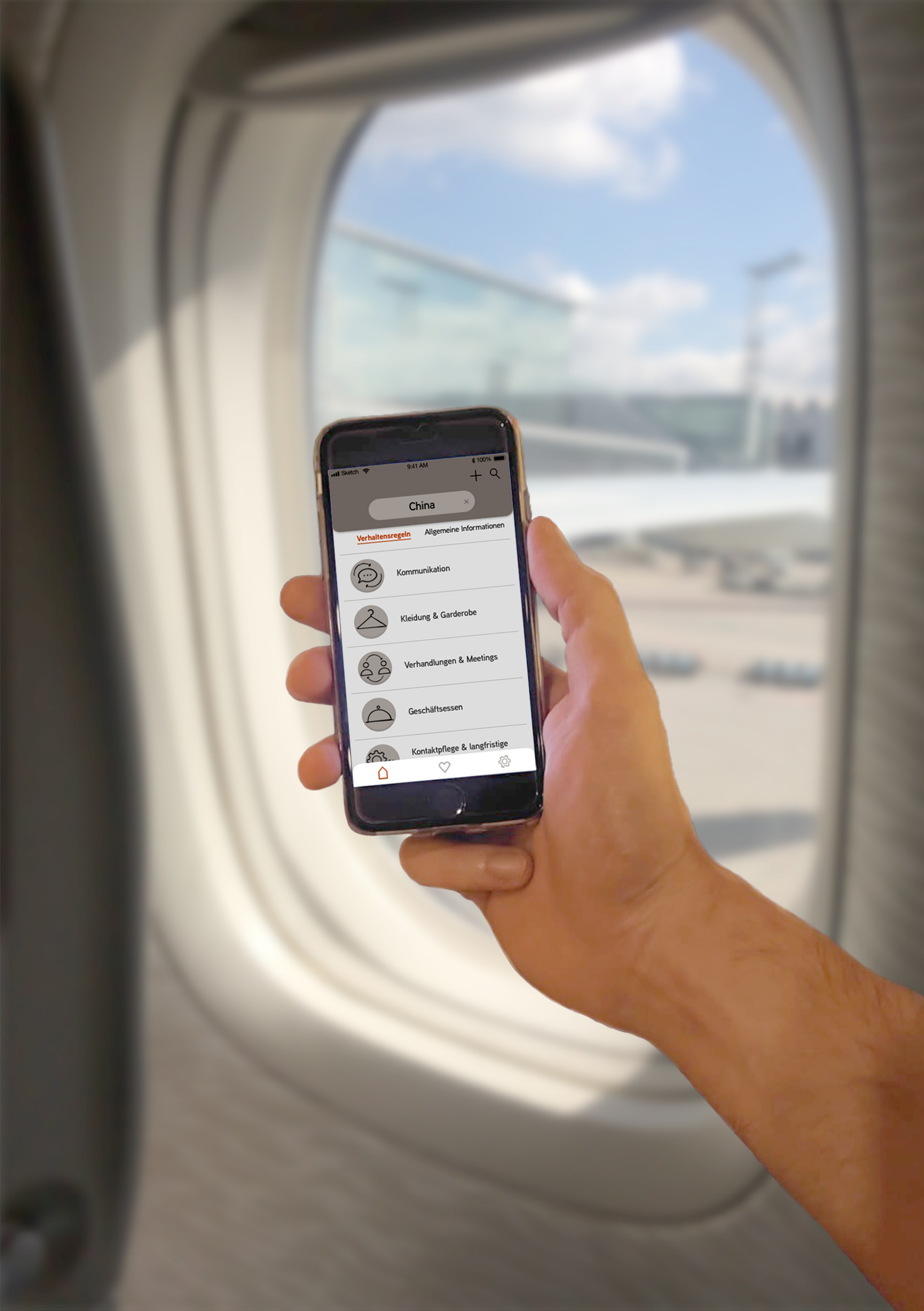 Verhaltensratschläge für internationale Businessreisende in Form einer App