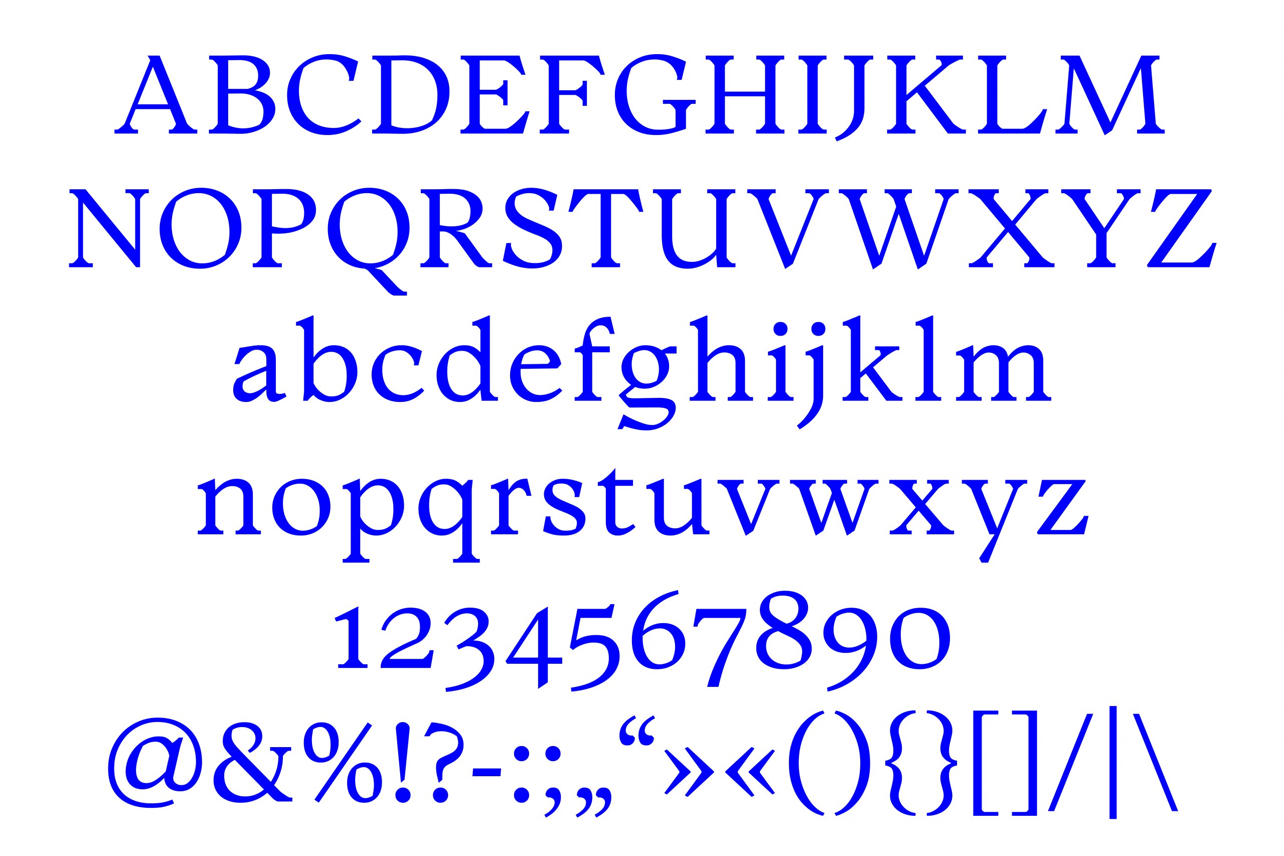 Gestaltung einer Schrift