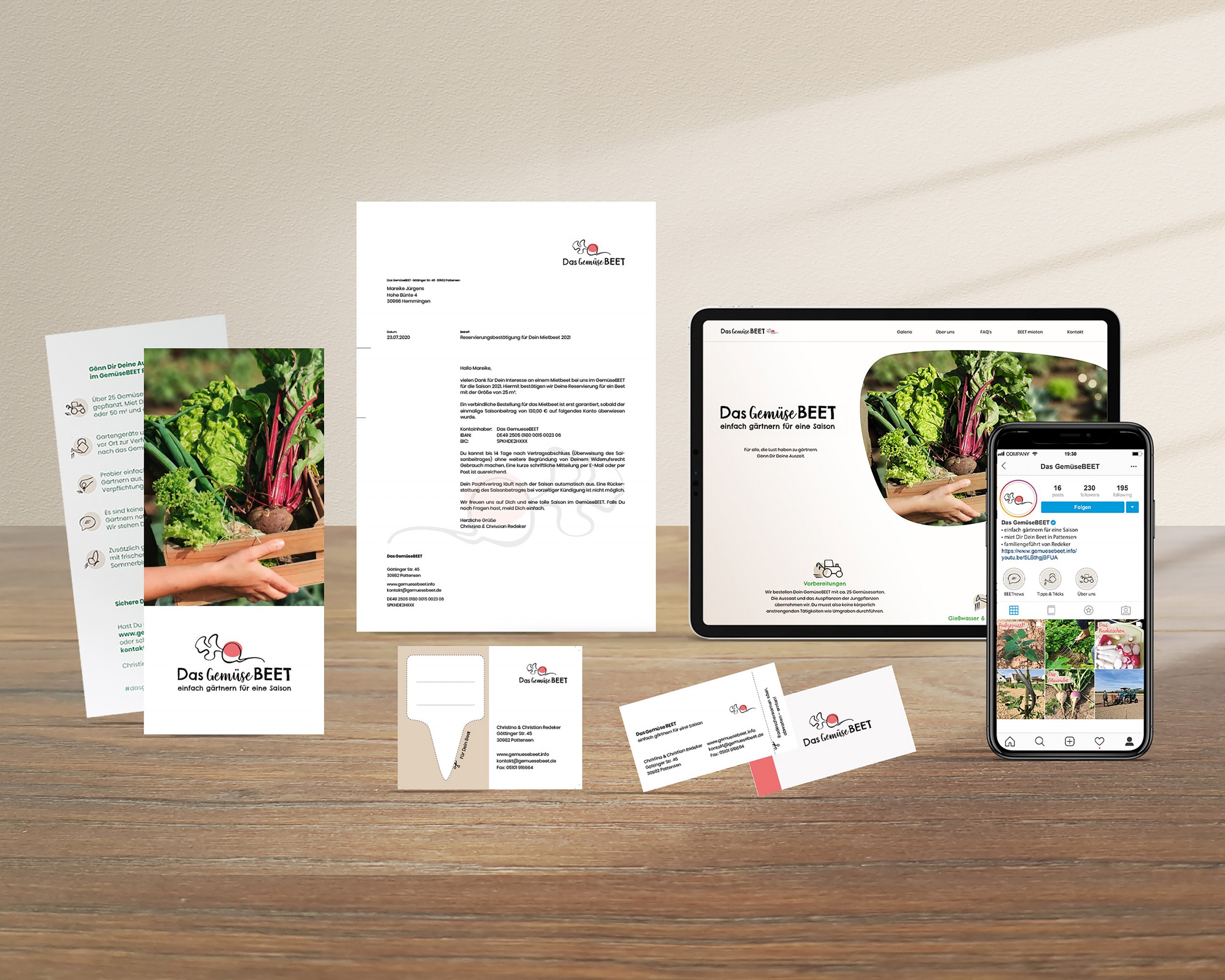 Corporate Identity für ein Selbsternte-Projekt