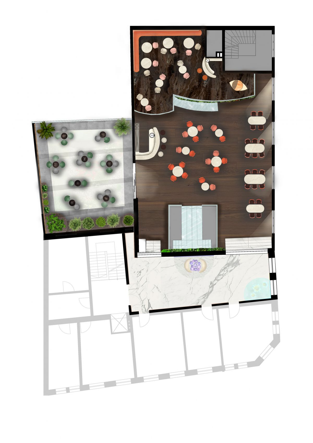 Innenarchitekturkonzept "Hotel und Gastronomie"