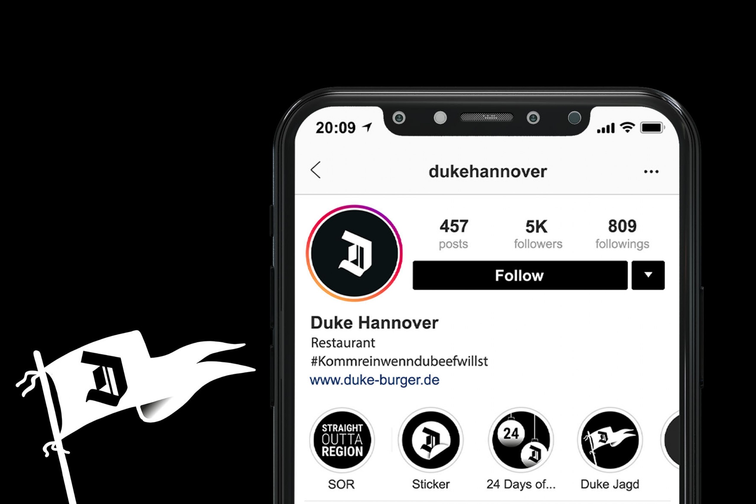 Eine Social-Media-Kampagne für das Unternehmen „Duke“