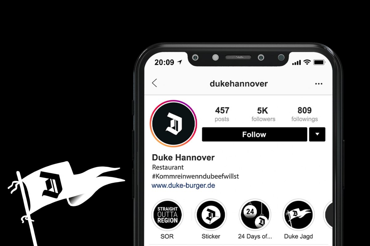 Eine Social-Media-Kampagne für das Unternehmen „Duke“