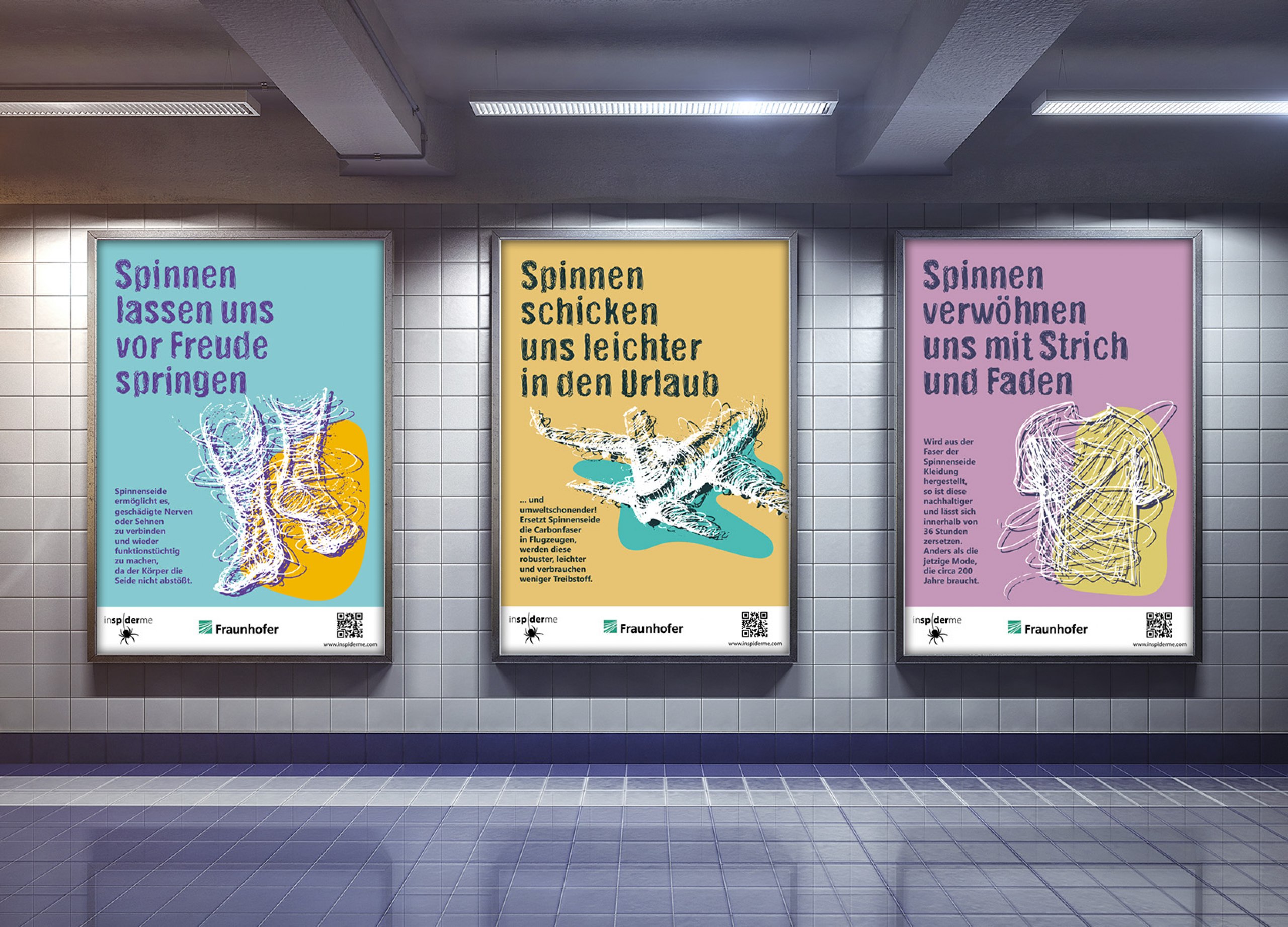 Kampagne für ein größeres Interesse an Spinnen und ihrer zukunftswirksamen Seide