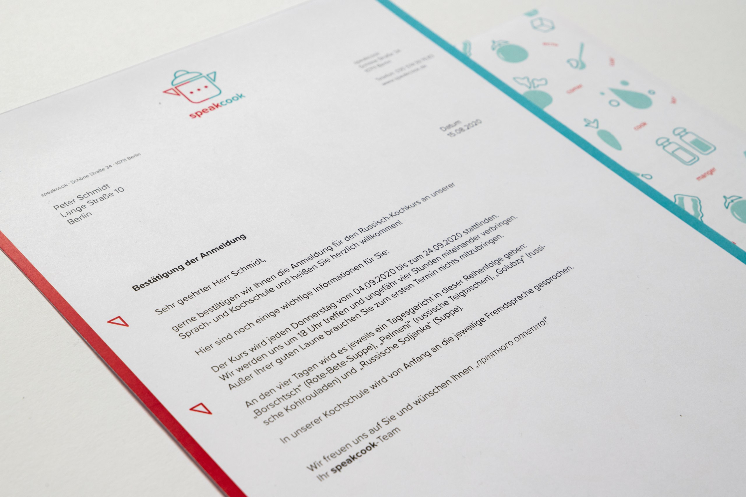 Corporate Design für eine Sprach- und Kochschule
