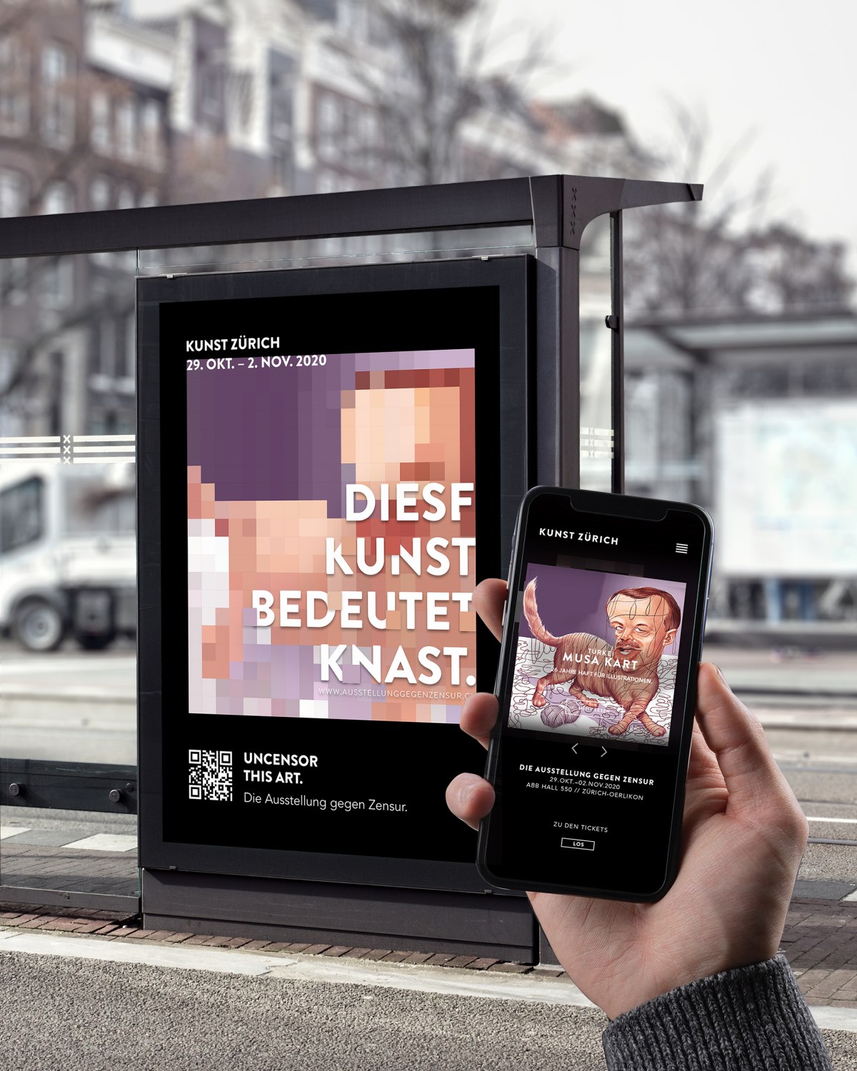 Eine crossmediale Kampagne für die «Kunst Zürich»