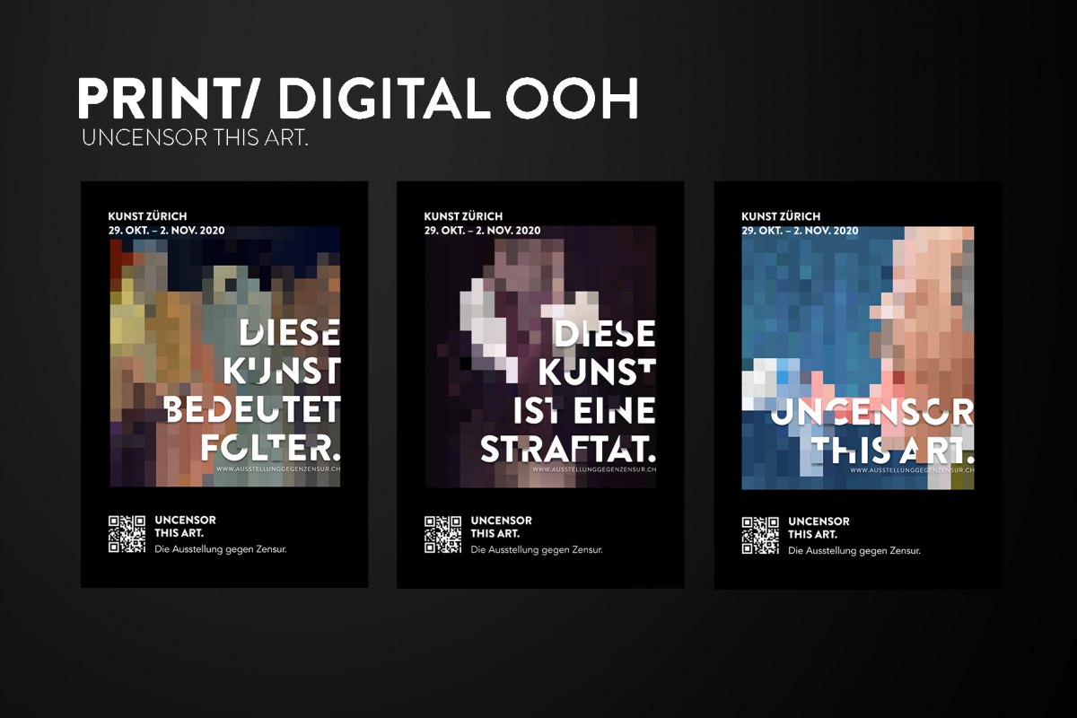 Eine crossmediale Kampagne für die «Kunst Zürich»