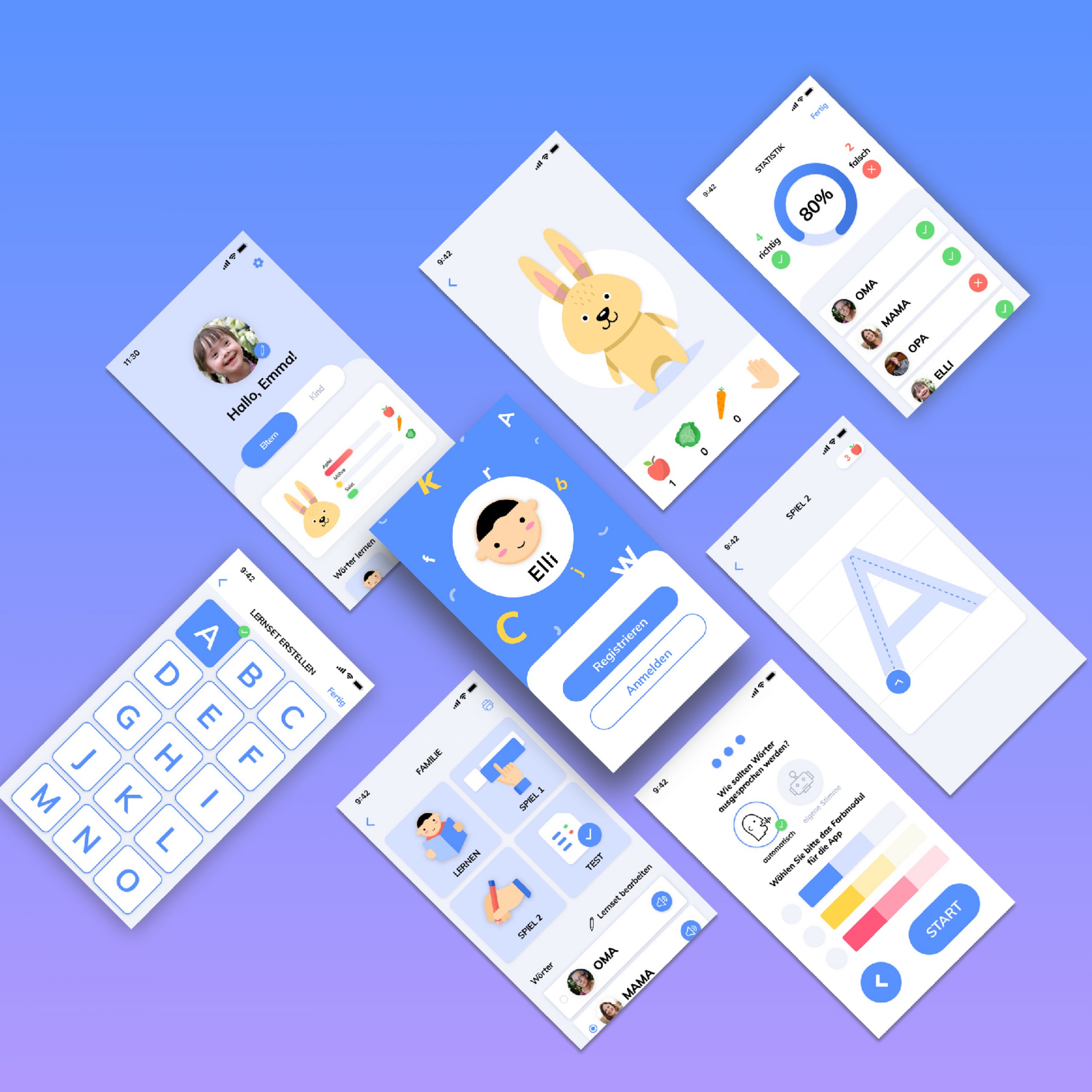 Erarbeitung einer digitalen Applikation zur Unterstützung der
Lese-Lernprozesse von Kindern mit Downsyndrom