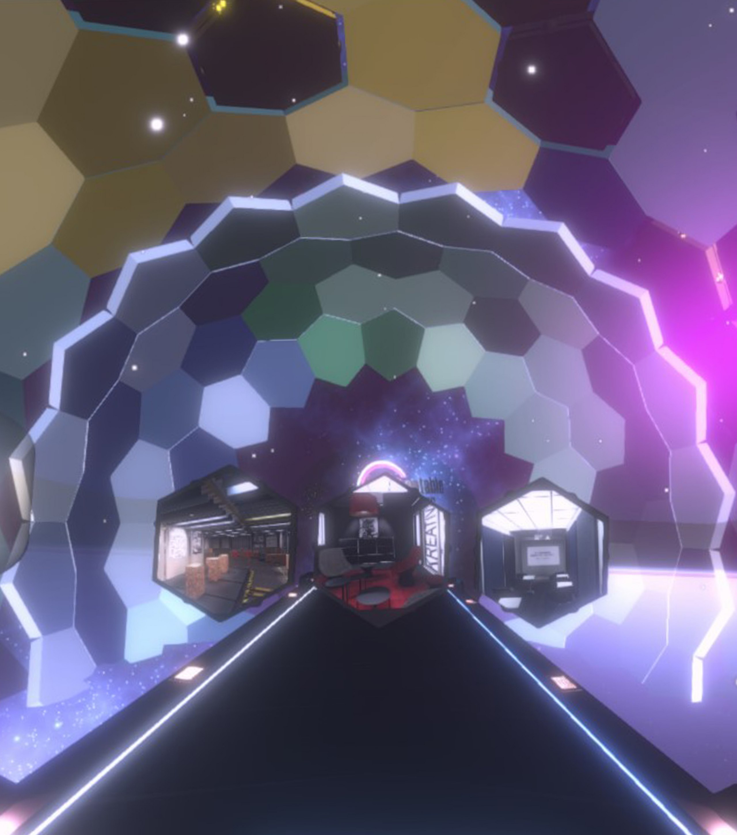 Der digitale Raum "Loops" als exemplarische Ausarbeitung in VR 
