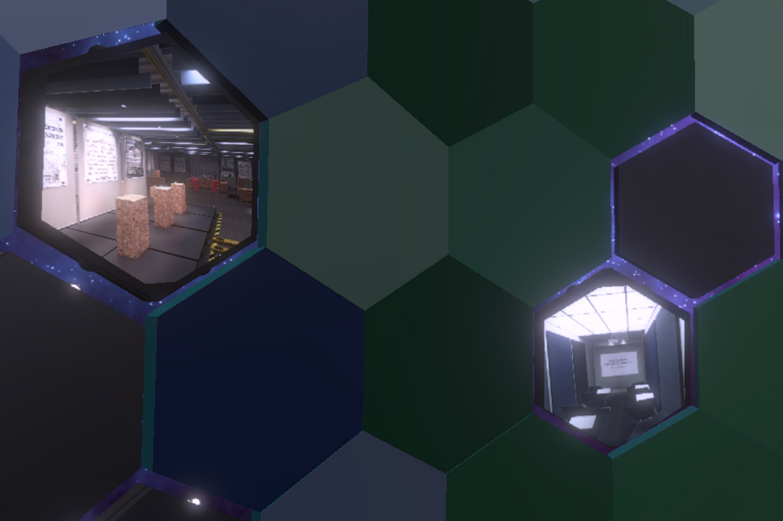 Der digitale Raum "Loops" als exemplarische Ausarbeitung in VR 
