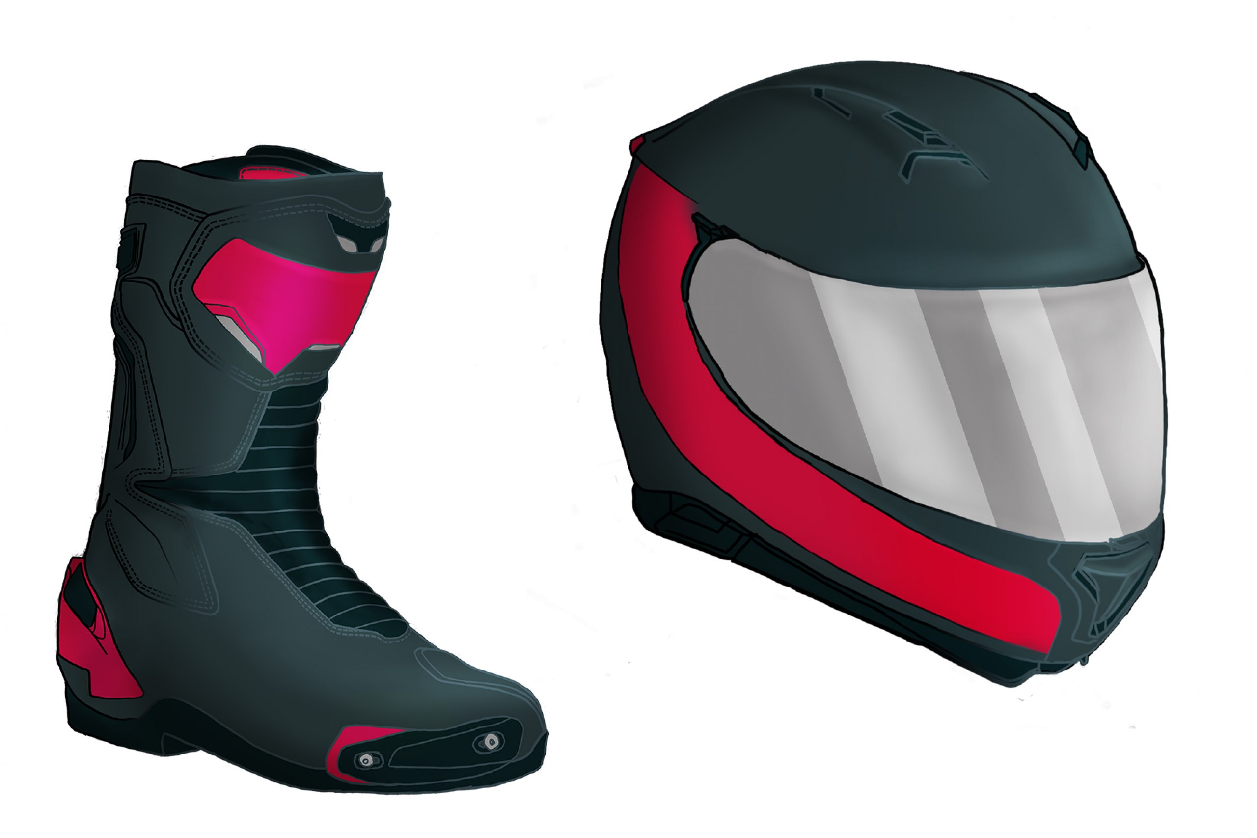 Eine Broschüre zu Stil und typgerechter Schutzkleidung für sicheres Motorradfahren