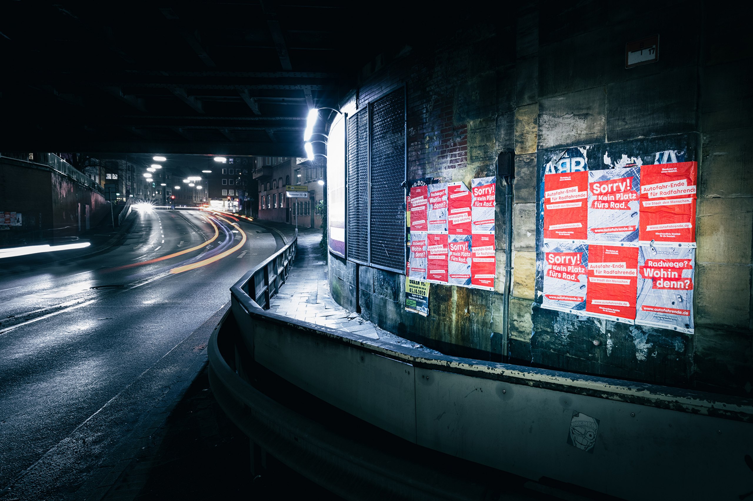 Eine Guerilla-Kampagne für mehr Radverkehr in Bremerhaven