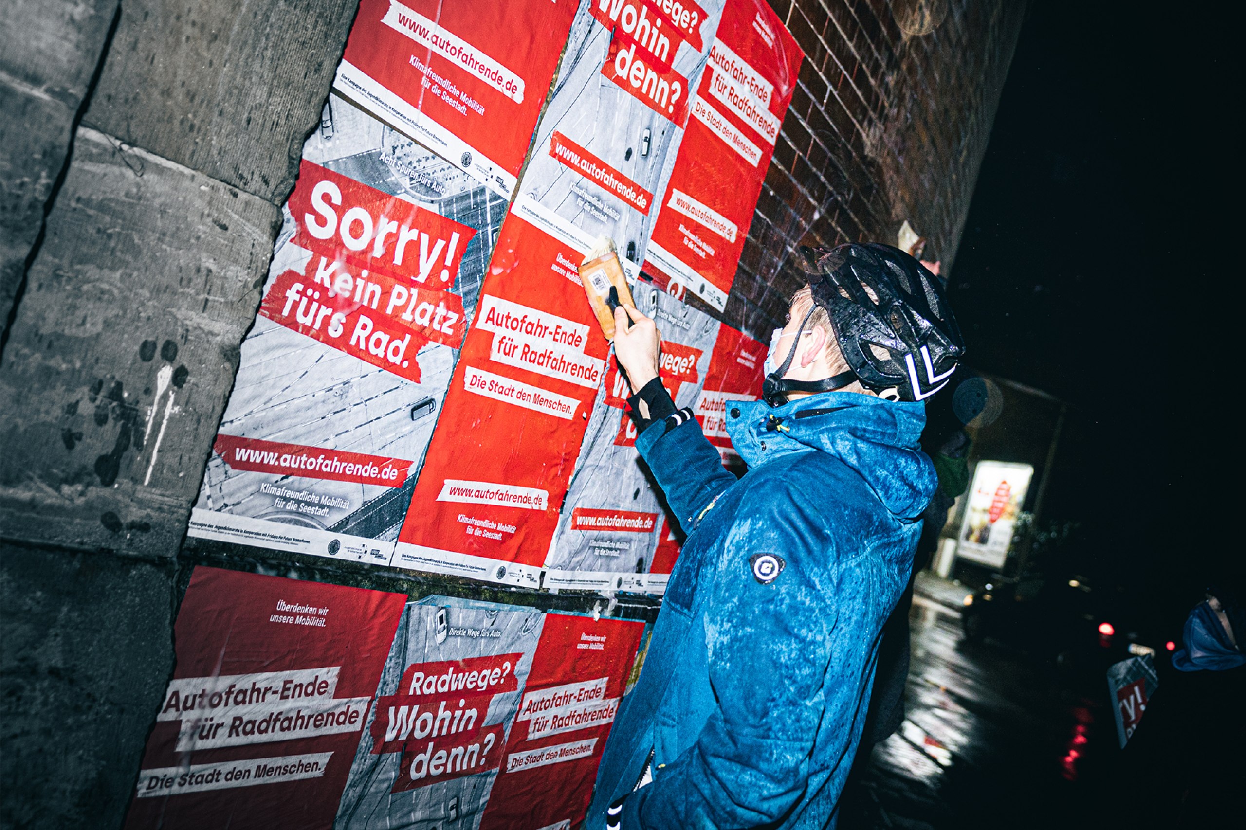 Eine Guerilla-Kampagne für mehr Radverkehr in Bremerhaven