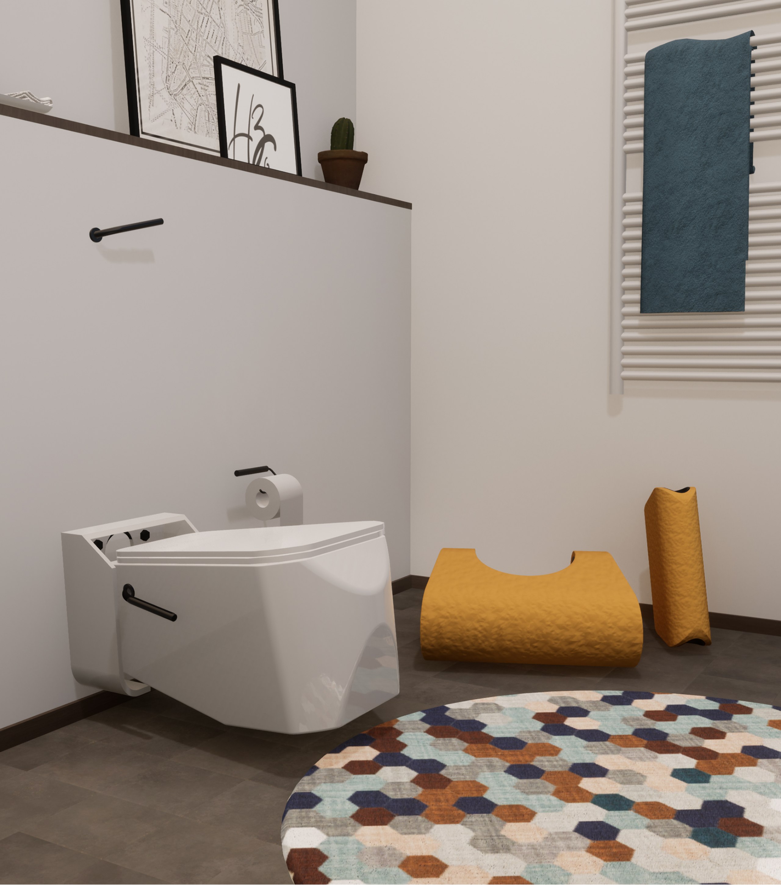 Gesundheitsfördernde Neuinterpretation der Sitztoilette für ein alltägliches und universelles Bedürfnis