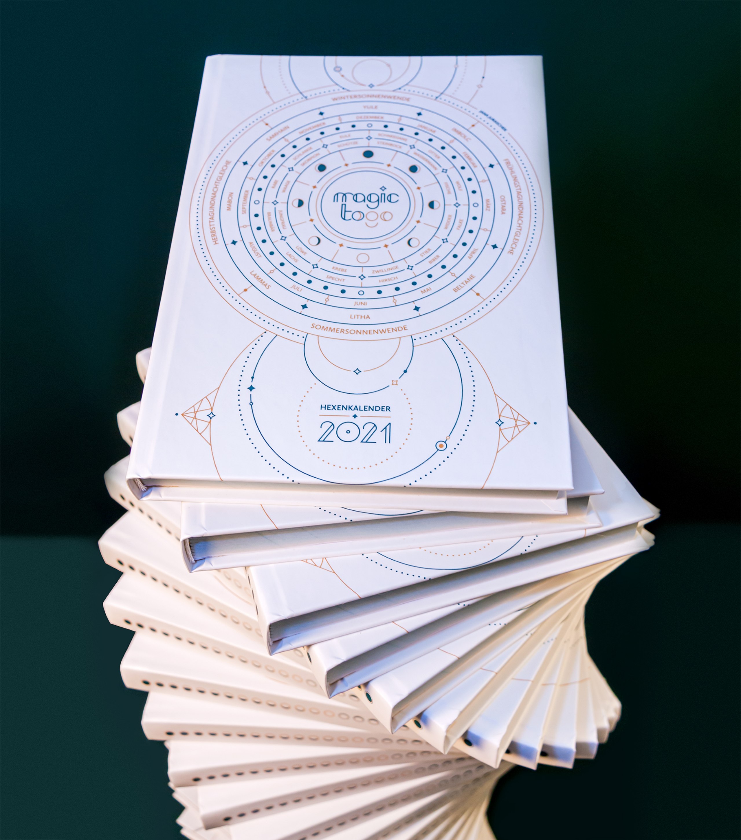 Illustrative und konzeptionelle Gestaltung eines Taschenkalenders