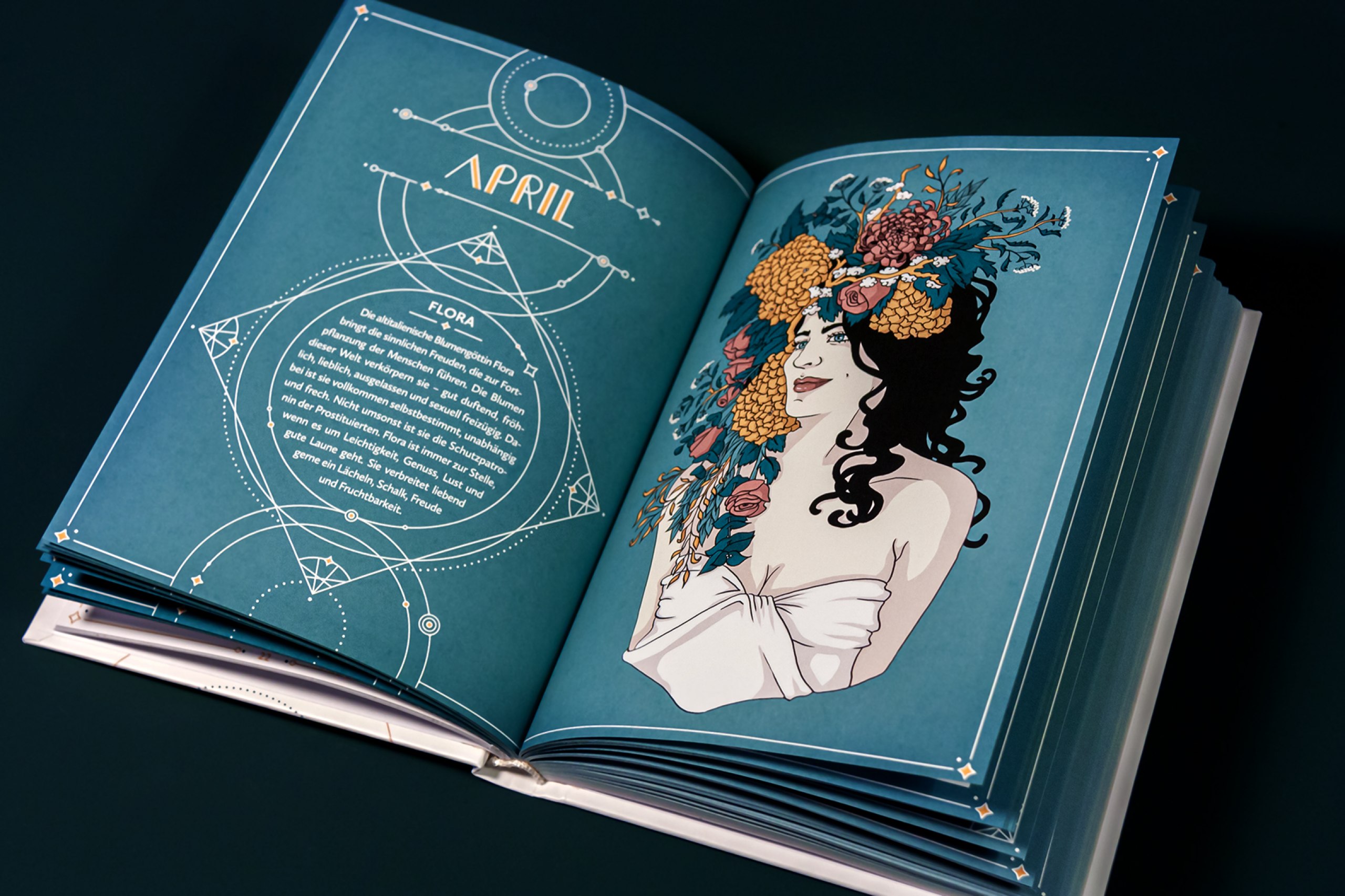 Illustrative und konzeptionelle Gestaltung eines Taschenkalenders
