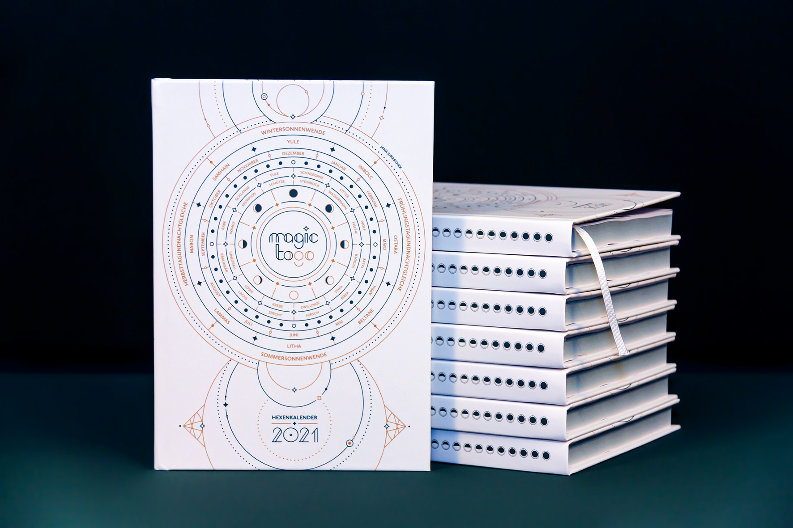 Illustrative und konzeptionelle Gestaltung eines Taschenkalenders