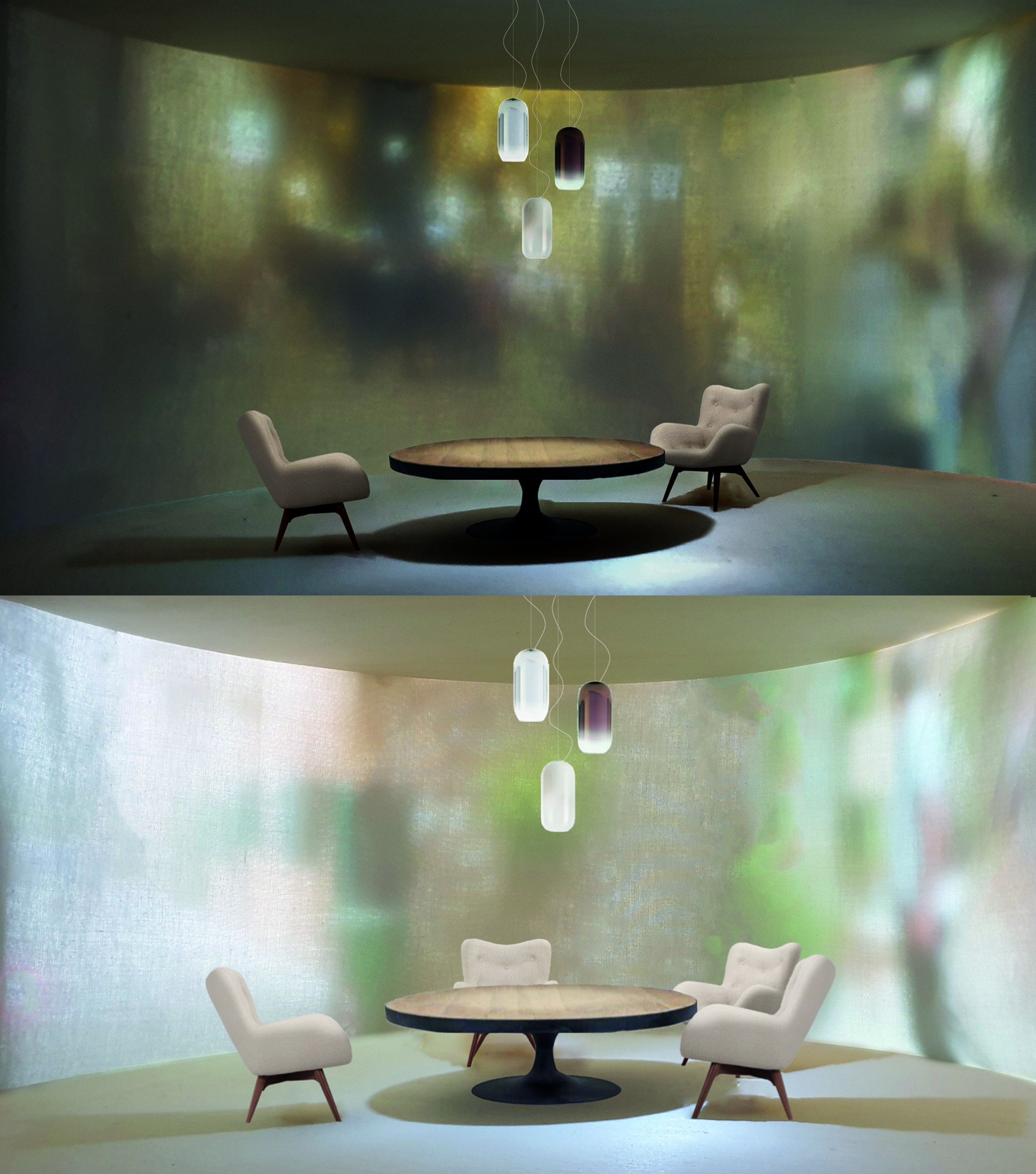 Gestaltung und Konzeption eines immersiven Lichtraums
zu dem Thema „Das öffentliche Wohnzimmer“