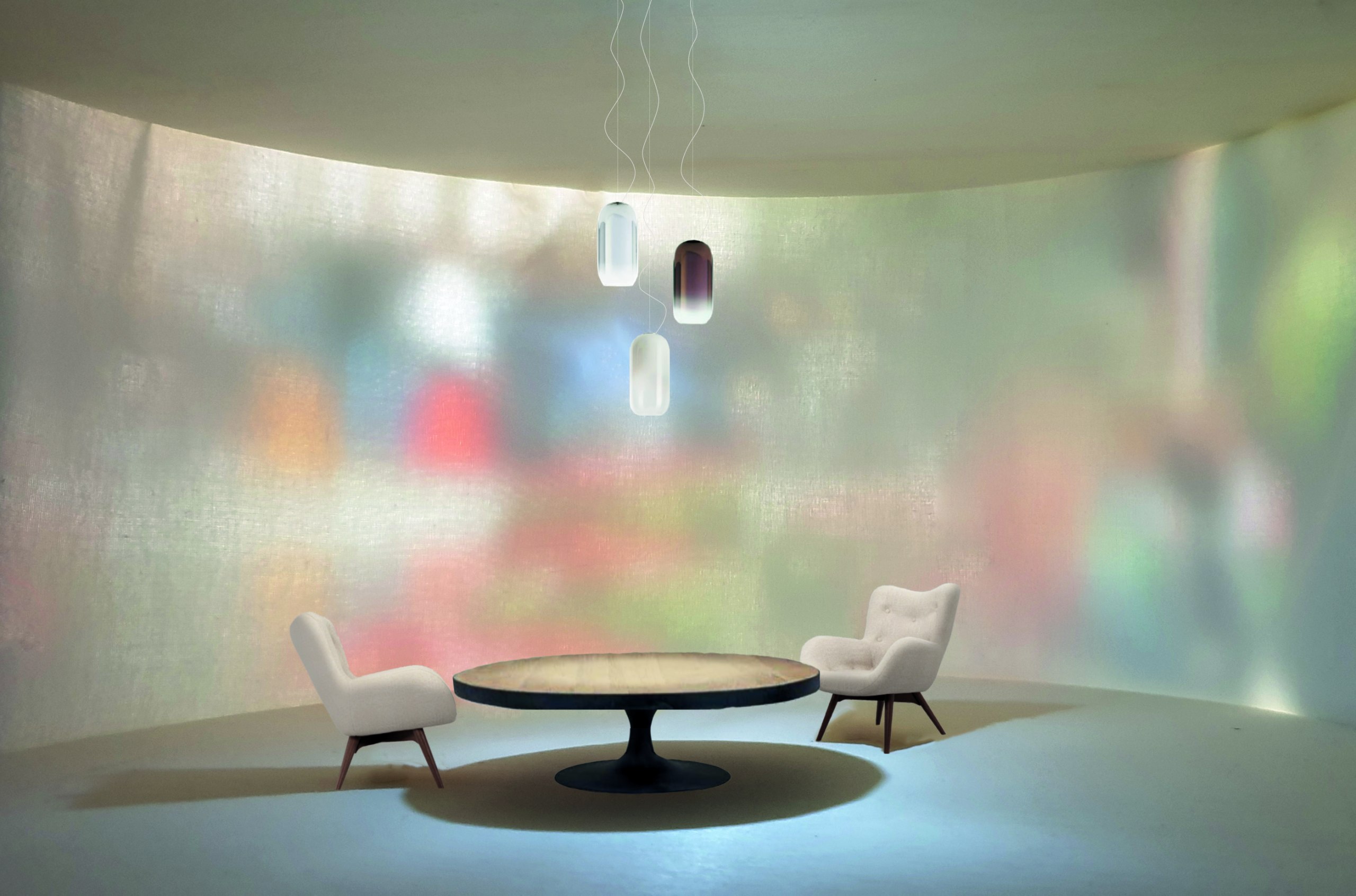 Gestaltung und Konzeption eines immersiven Lichtraums
zu dem Thema „Das öffentliche Wohnzimmer“