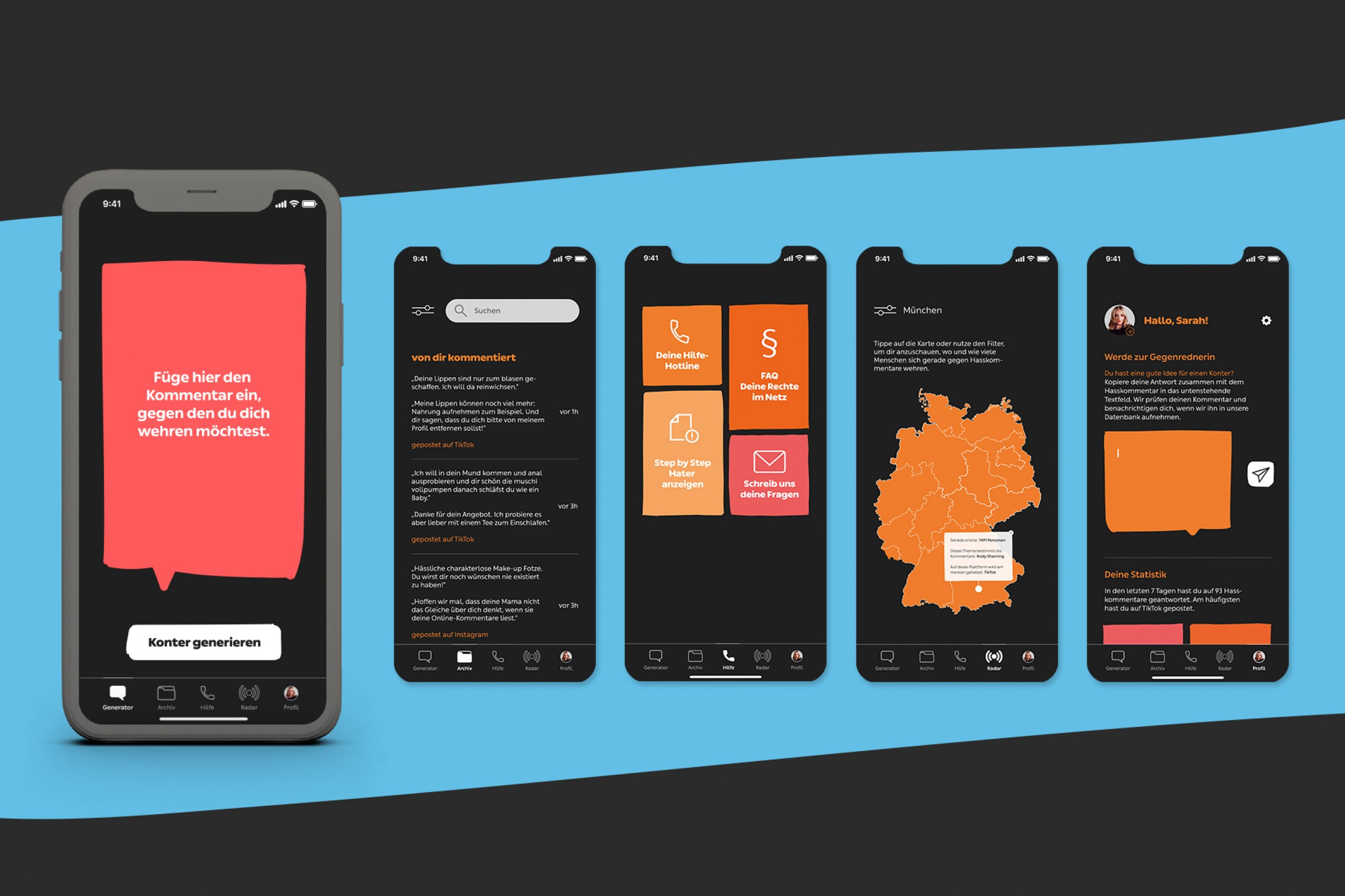 App und Einführungskampagne gegen Hate Speech