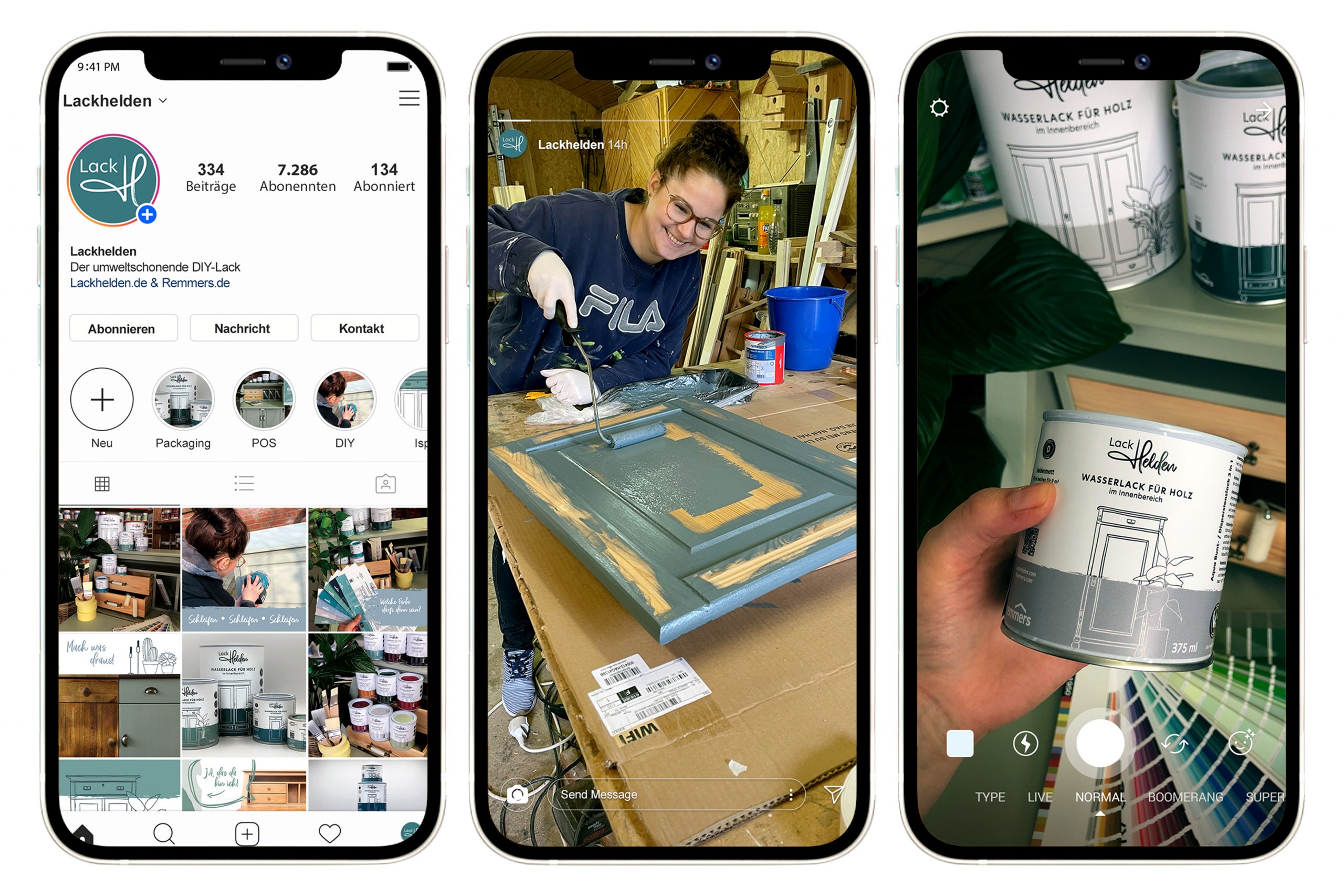 Konzeption eines Corporate und Packaging Design für umweltschonende Farblacke