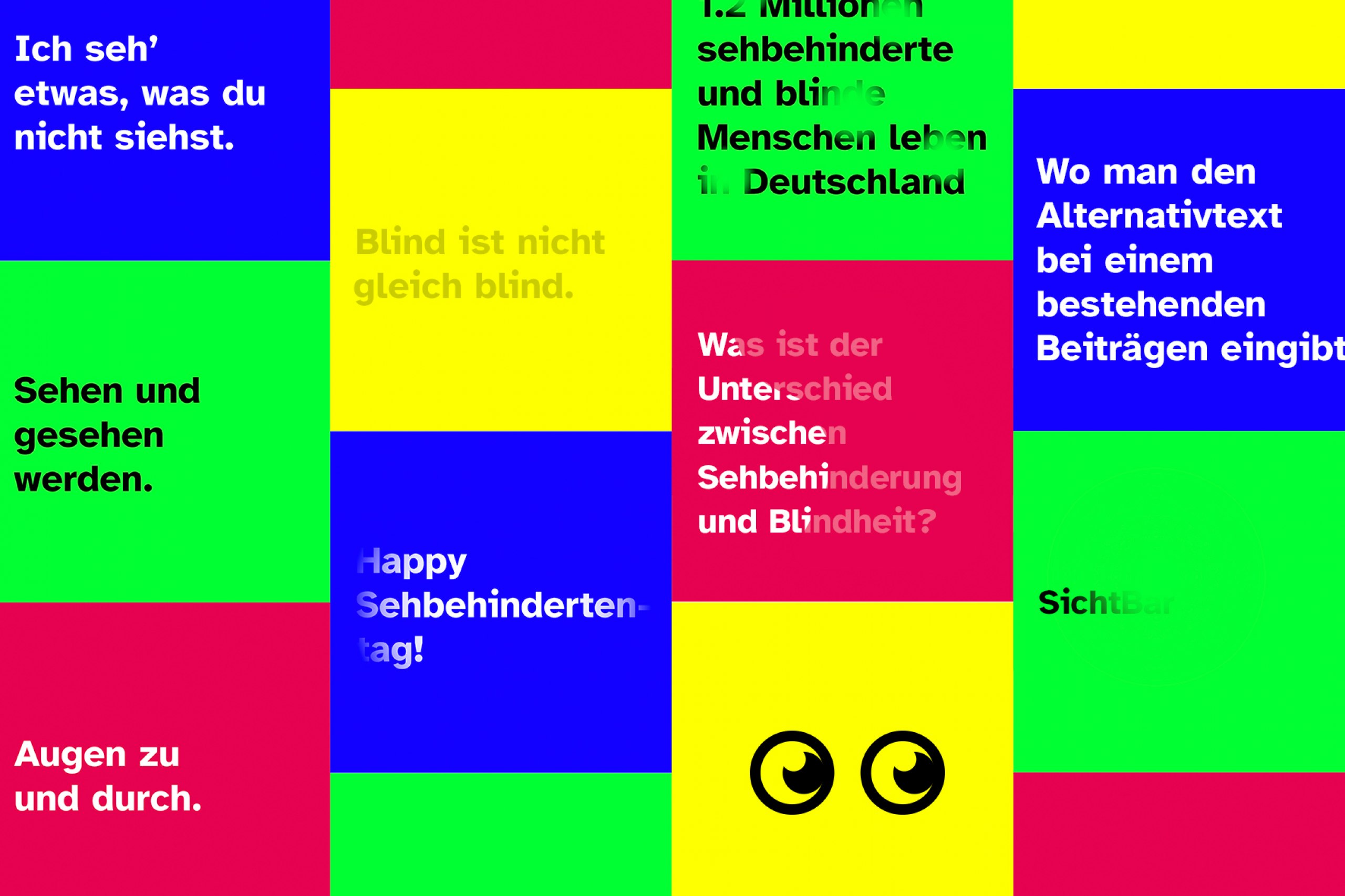 Eine inklusive Social-Media-Kampagne für mehr Sichtbarkeit sehbehinderter und blinder Menschen