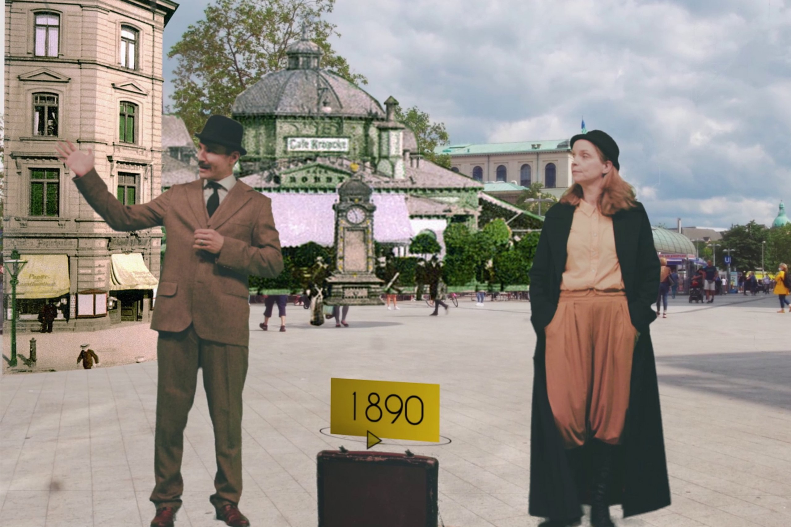 Dramaturgische Inszenierung von historischem Filmmaterial in Augmented Reality