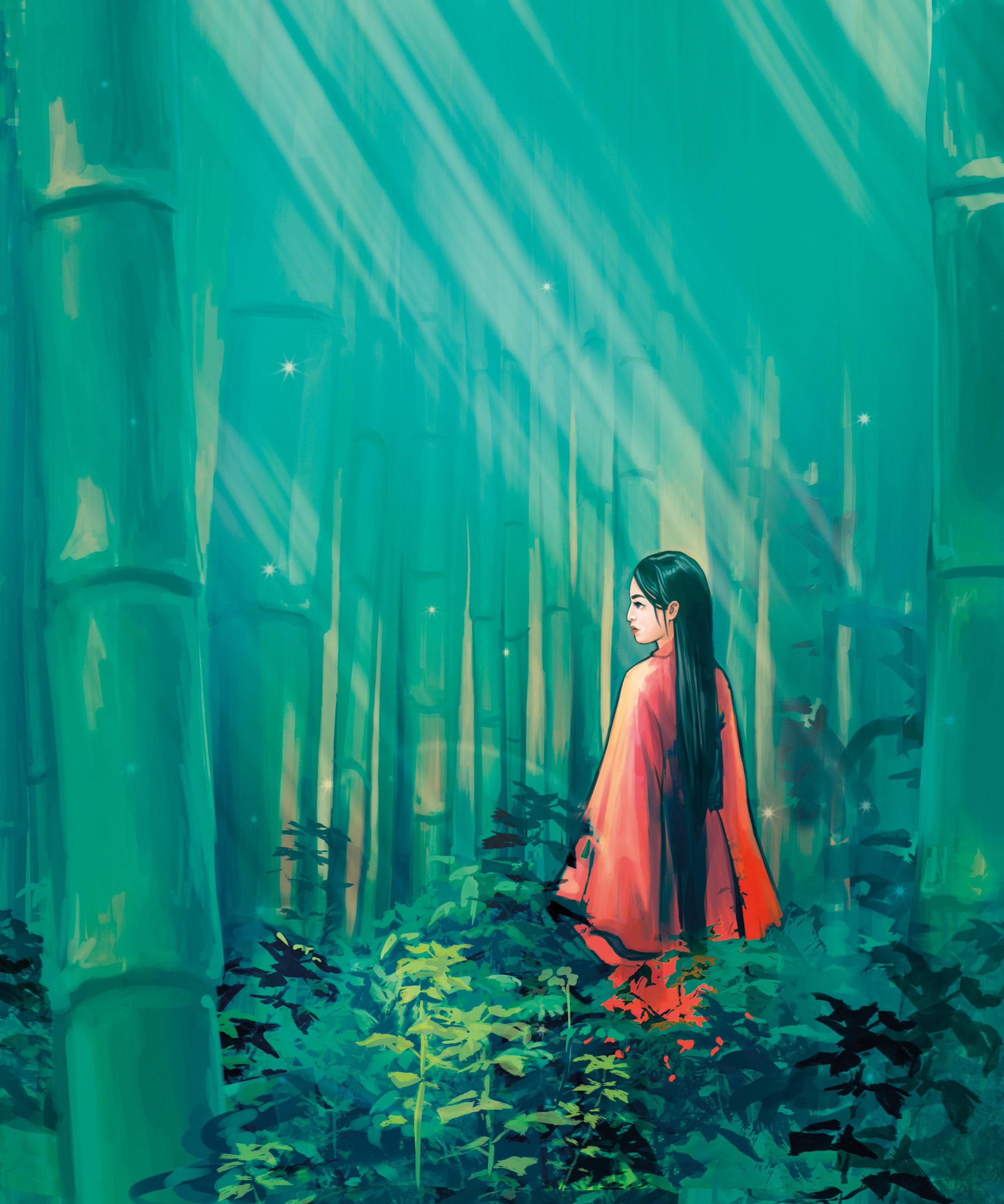 Eine illustrative Auseinandersetzung mit einem japanischen Märchen