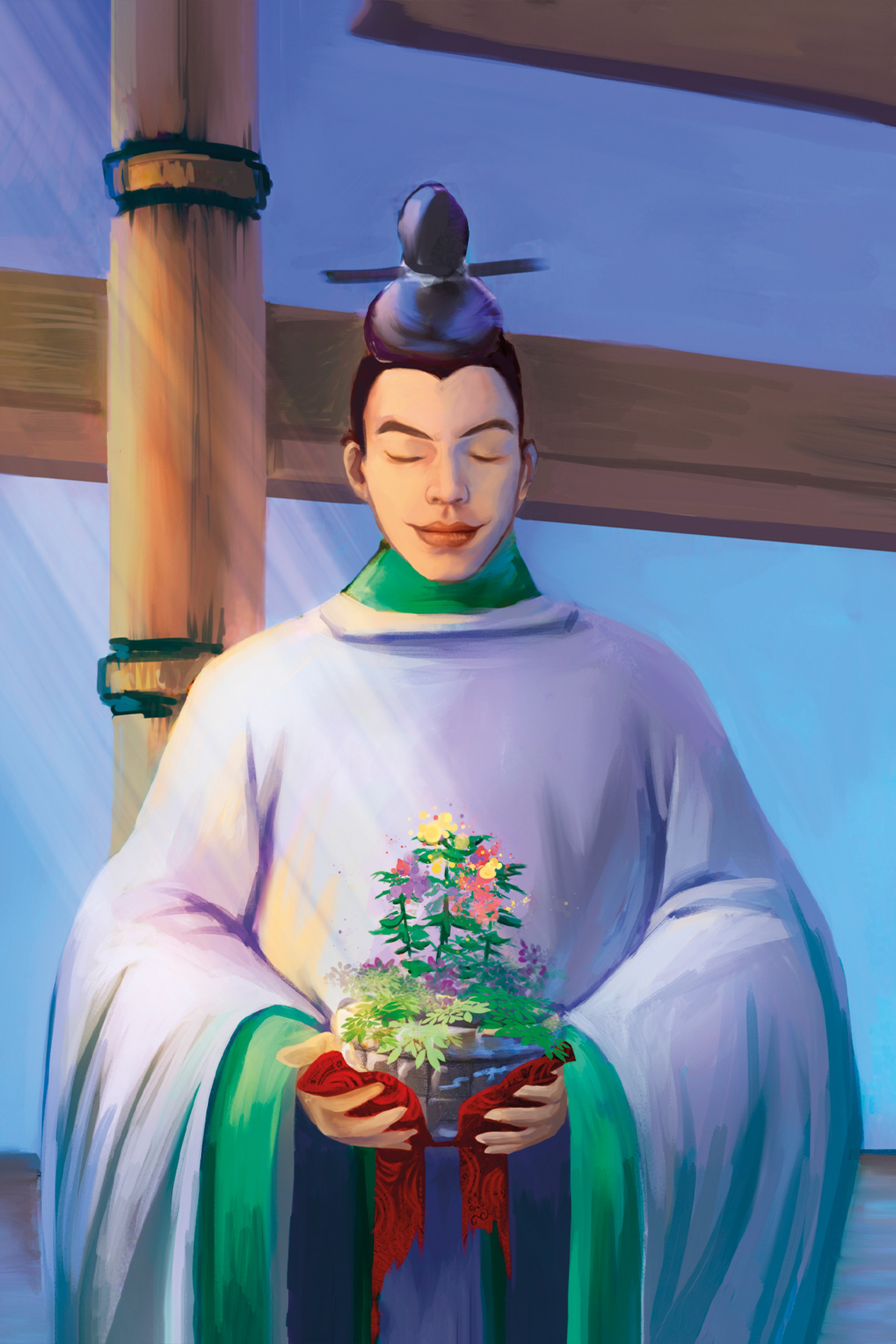 Eine illustrative Auseinandersetzung mit einem japanischen Märchen