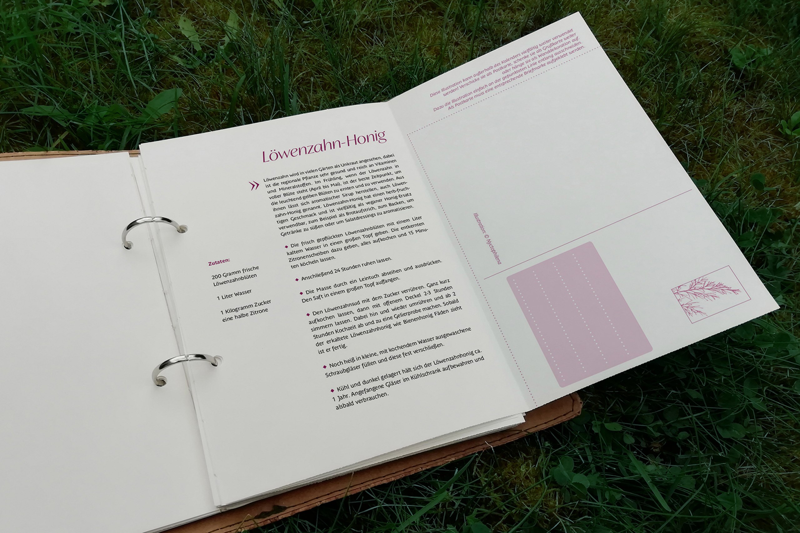Konzeption, illustrative und typografische Gestaltung eines Taschenkalenders