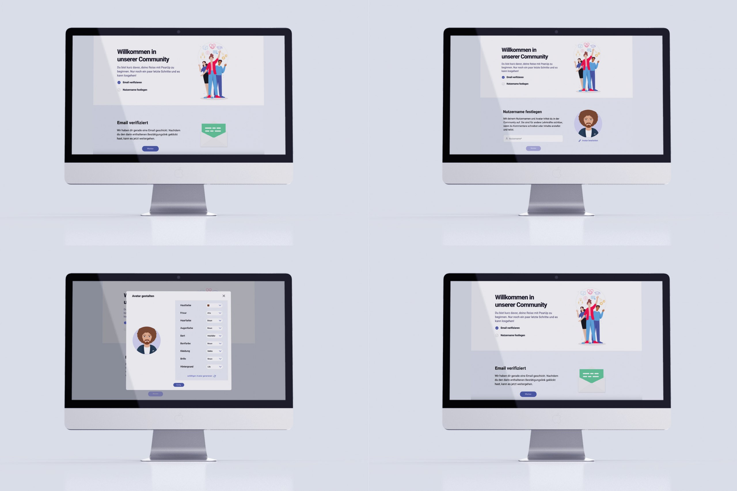 Entwicklung des Onboarding-Verfahrens des Lehrer*innenbereichs einer Bildungsplattform.