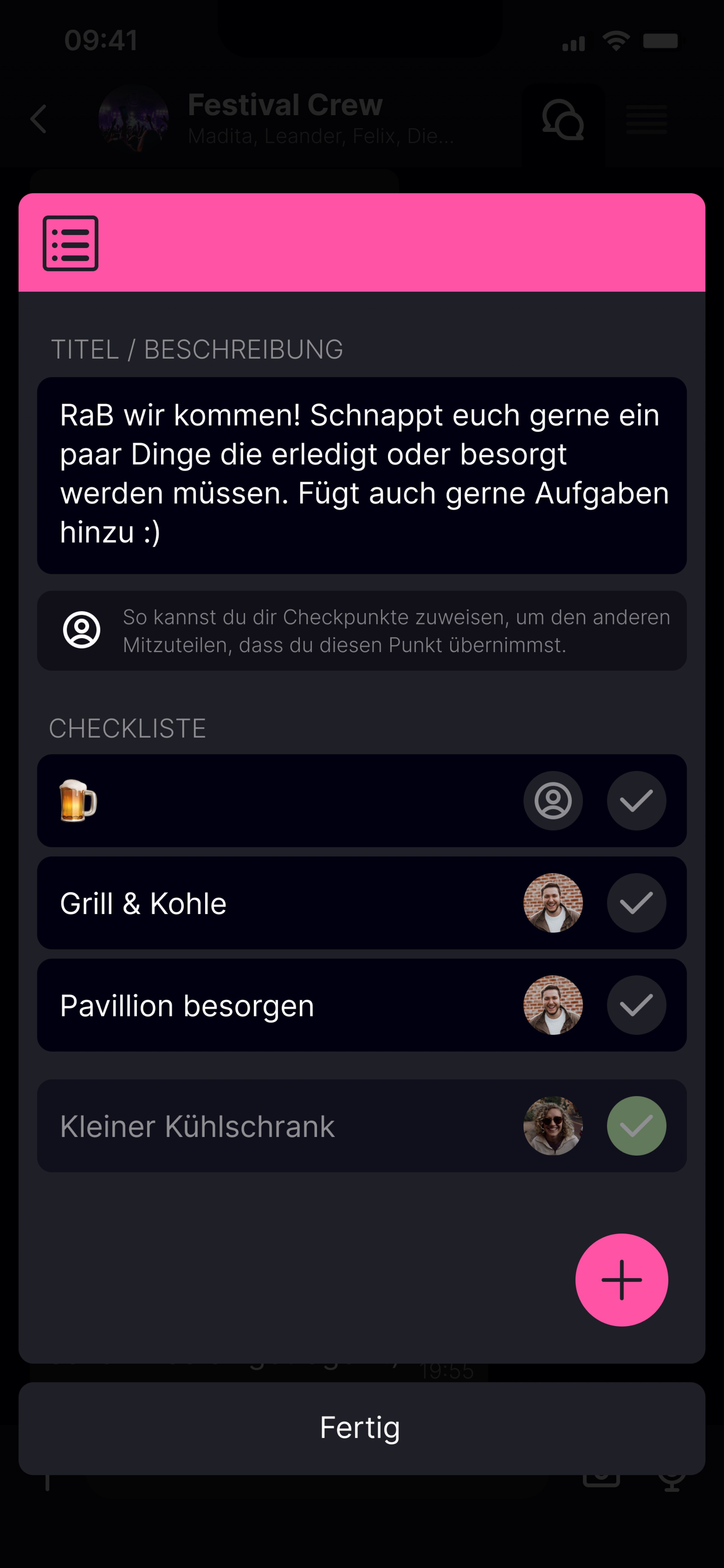 Zeitgemäßes Verabreden im virtuellen Raum für gemeinschaftliche Freizeitaktivitäten im physischen Raum.