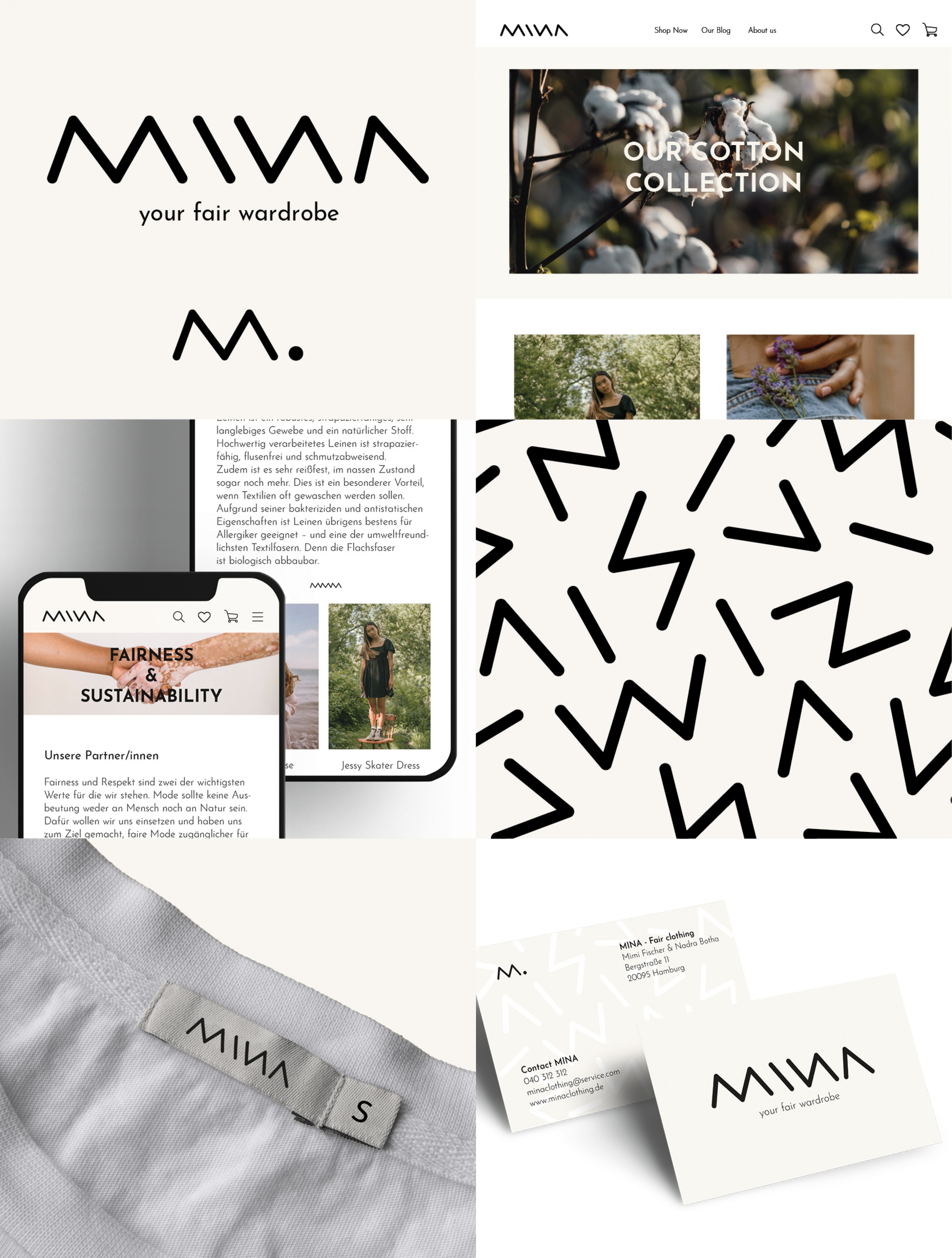 MINA ist eine nachhaltige, transparente und faire Brand die für zeitlose und minimalistische Mode steht