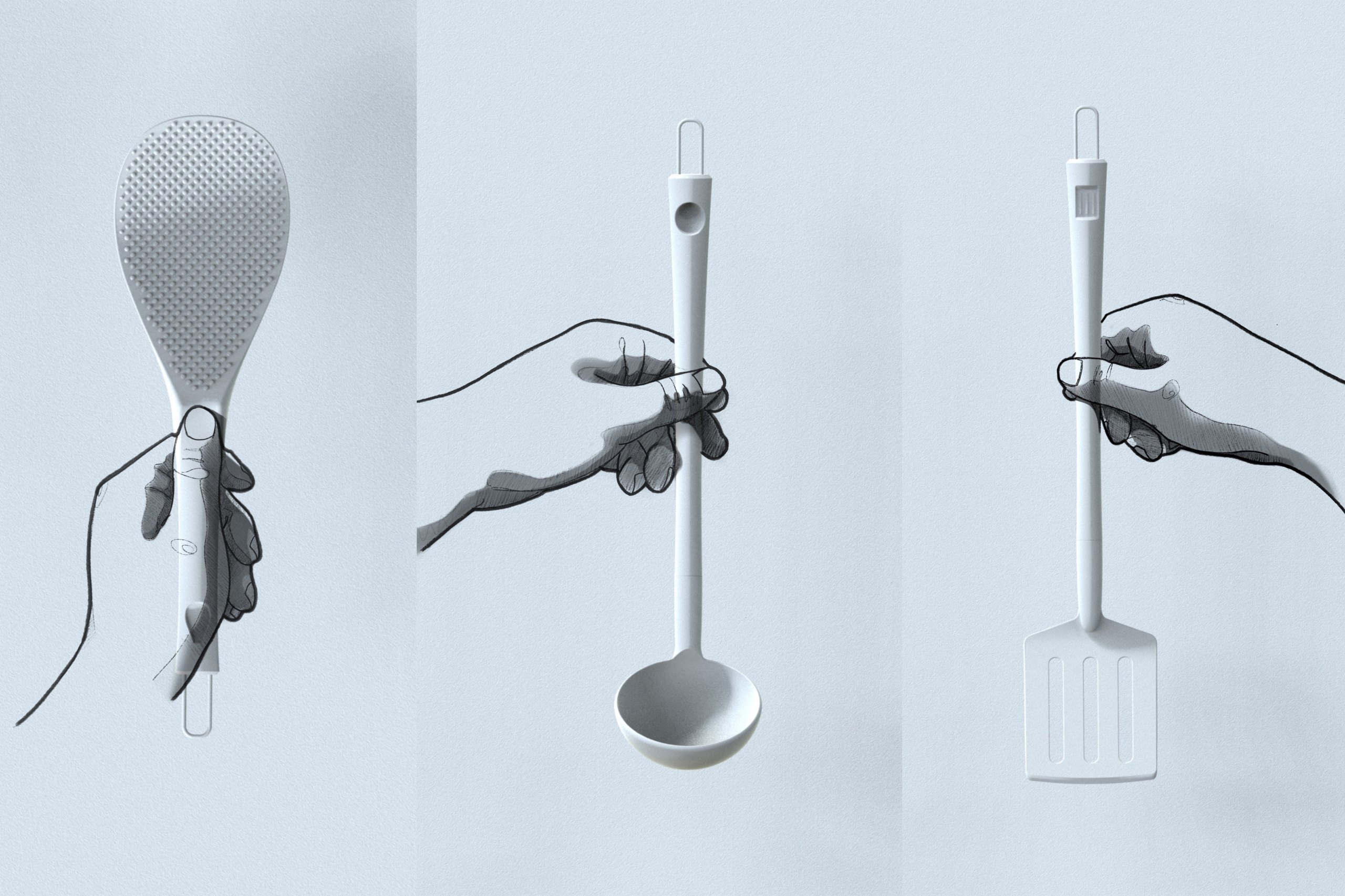 Griffdesign des Utensils unter Berücksichtigung der Benutzereigenschaften