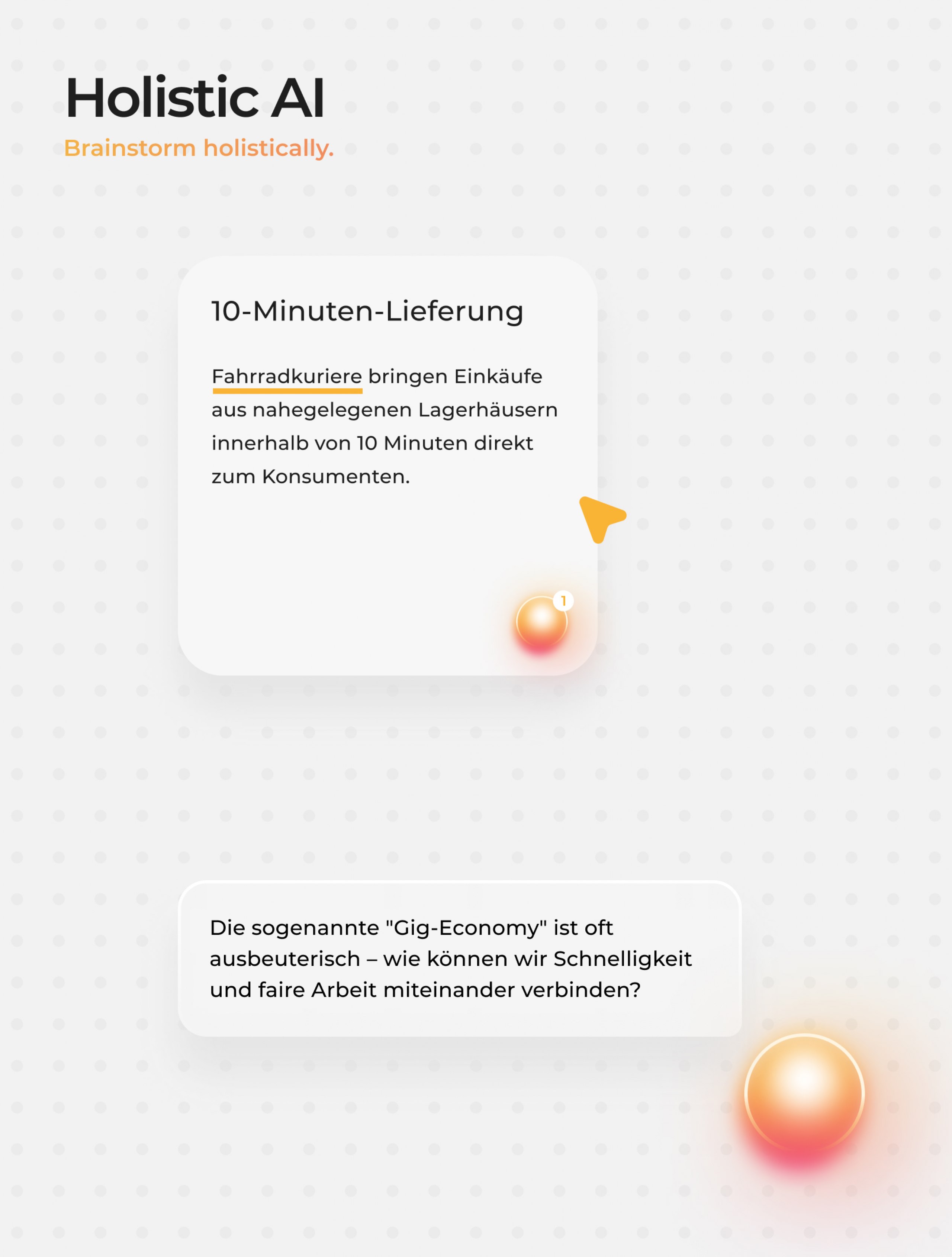 Entwicklung und Erprobung einer Web-App für ganzheitliches Brainstorming mittels Künstlicher Intelligenz