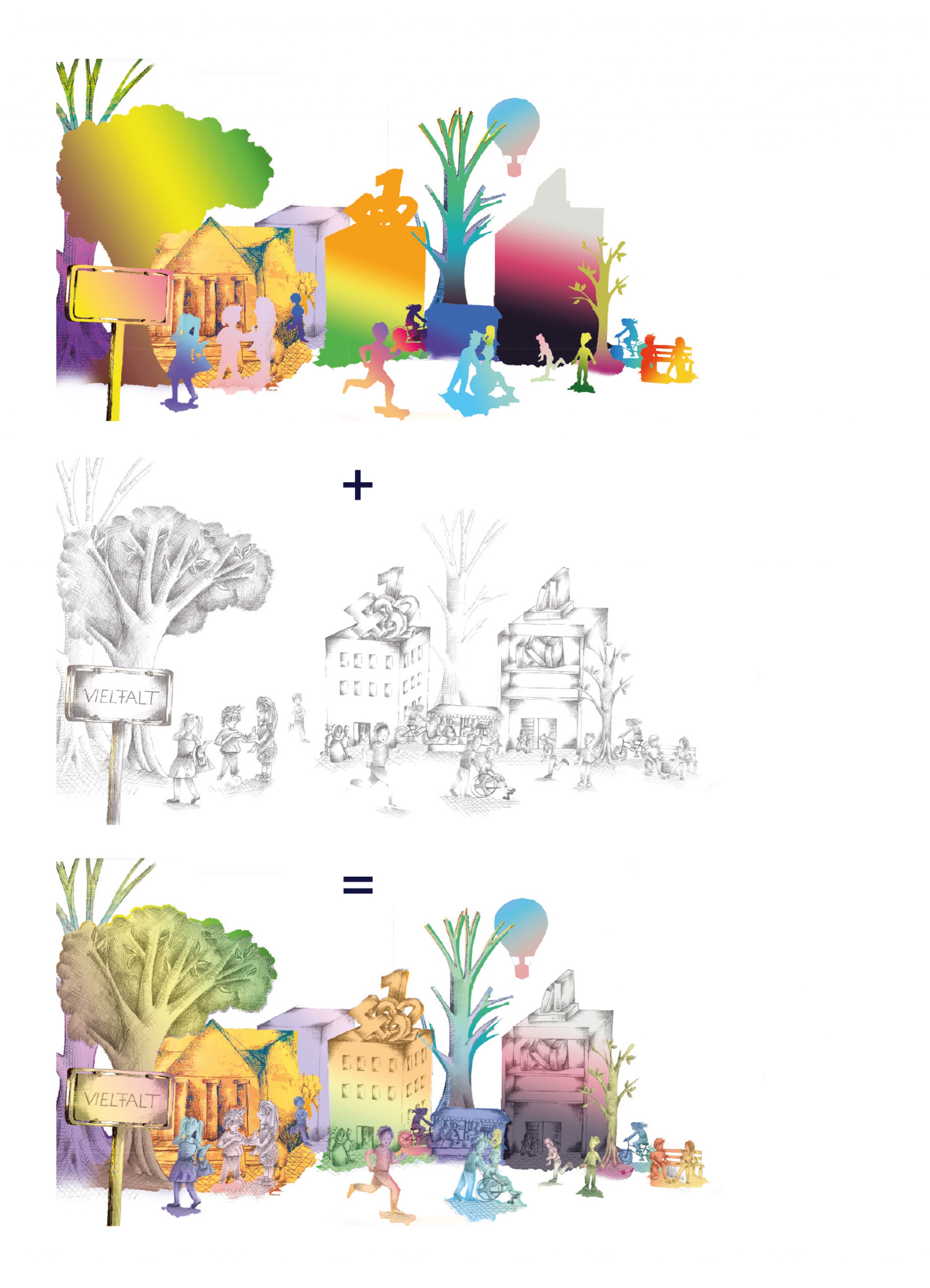 Ein illustriertes Kinder- bzw. Jugendbuch, das sich mit dem Thema der kulturellen Vielfalt auseinandersetzt