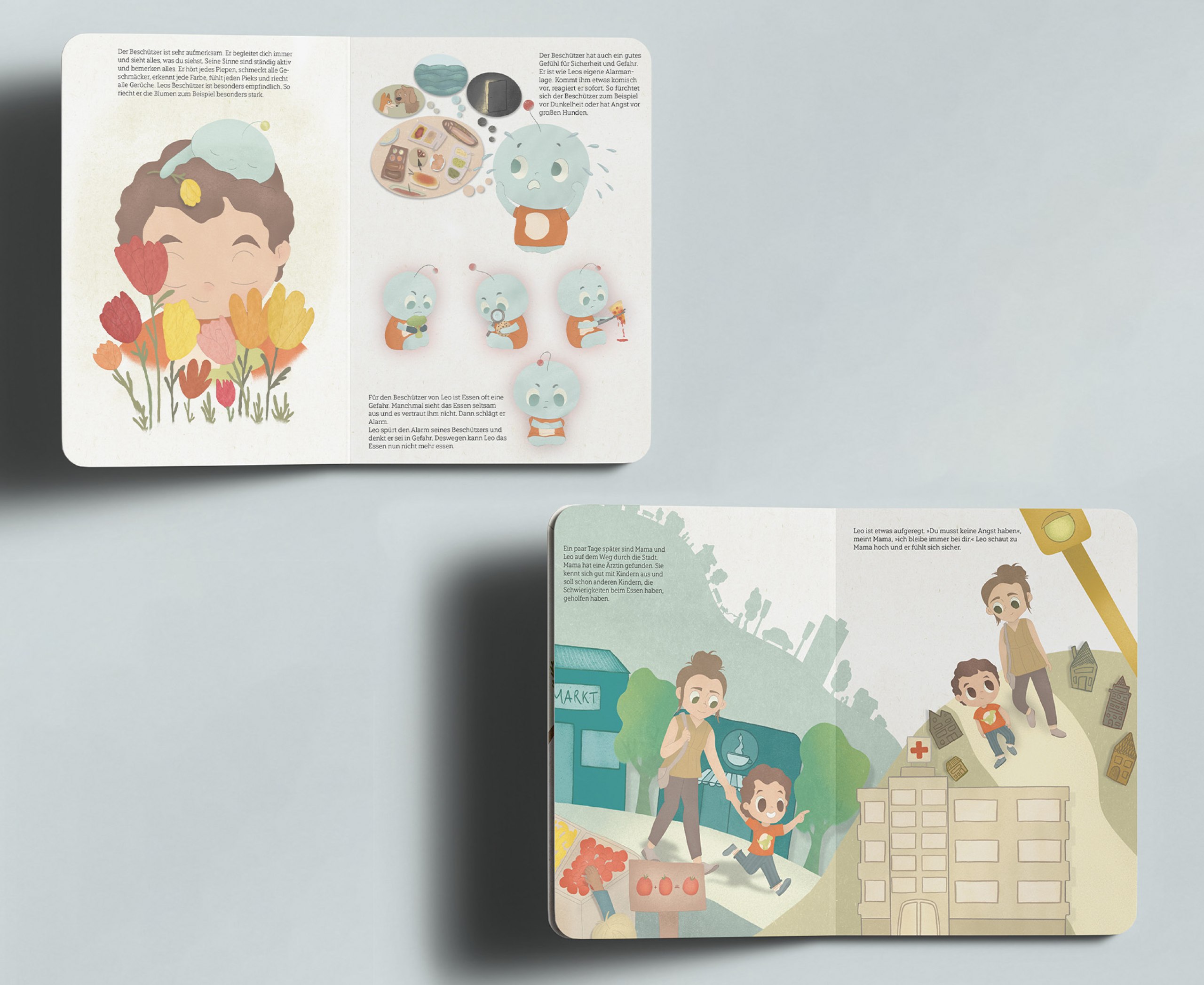 Gestaltung eines Kinderbuches zum Thema ARFID und sensorischer Nahrungsverweigerung