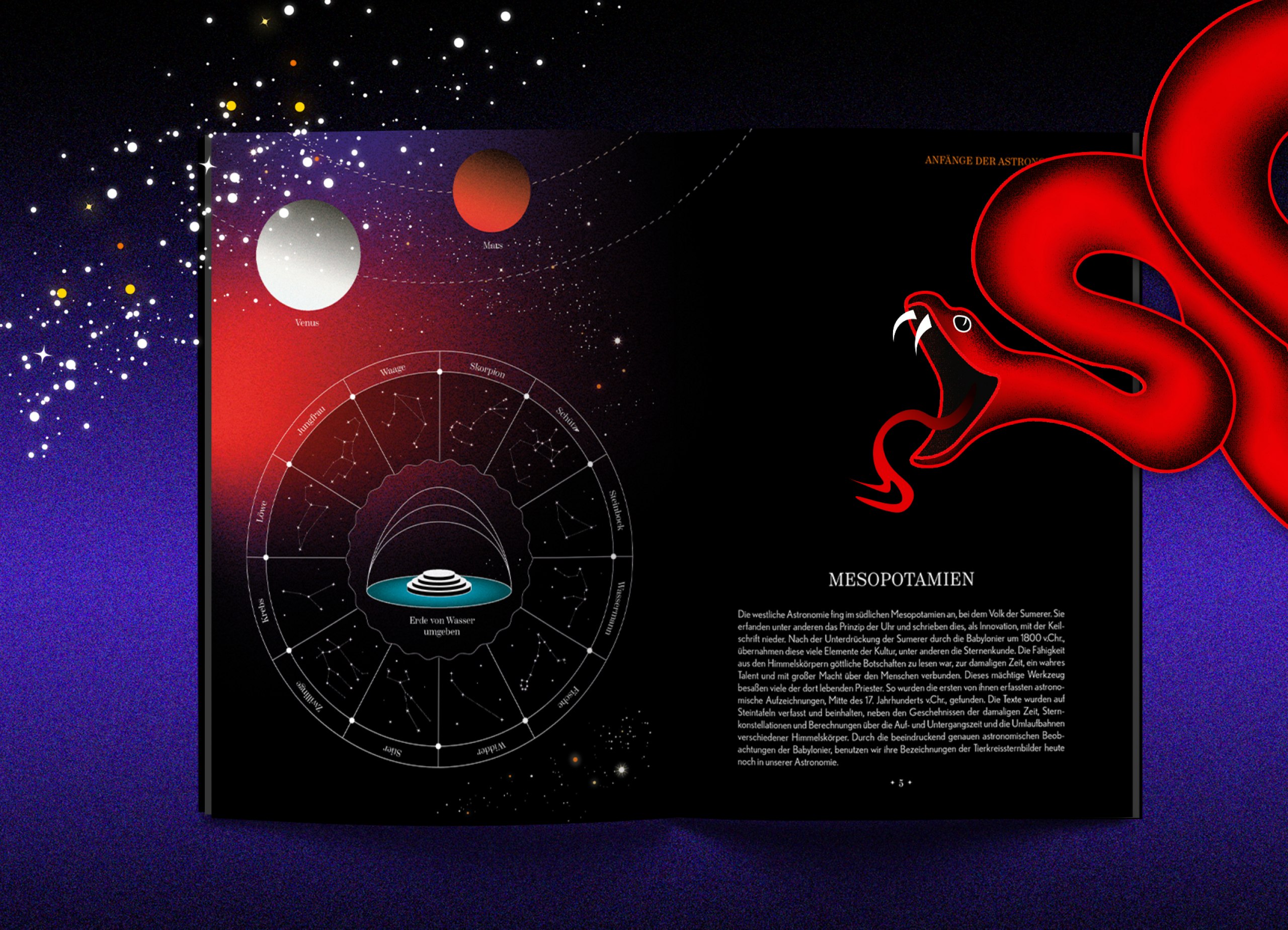 Illustrierte Geschichten und Phänomene des Universums