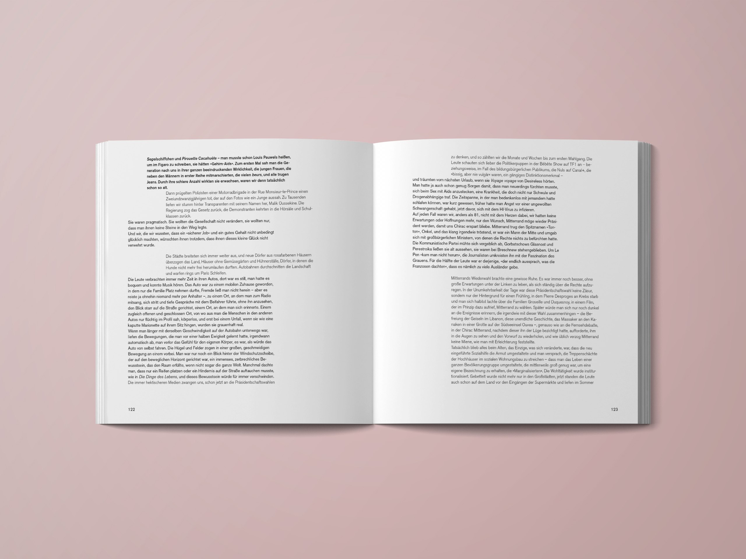 im Kontext des gesellschaftlichen Wandels – eine typografisch-illustrative Inszenierung von "Die Jahre" von A. Ernaux