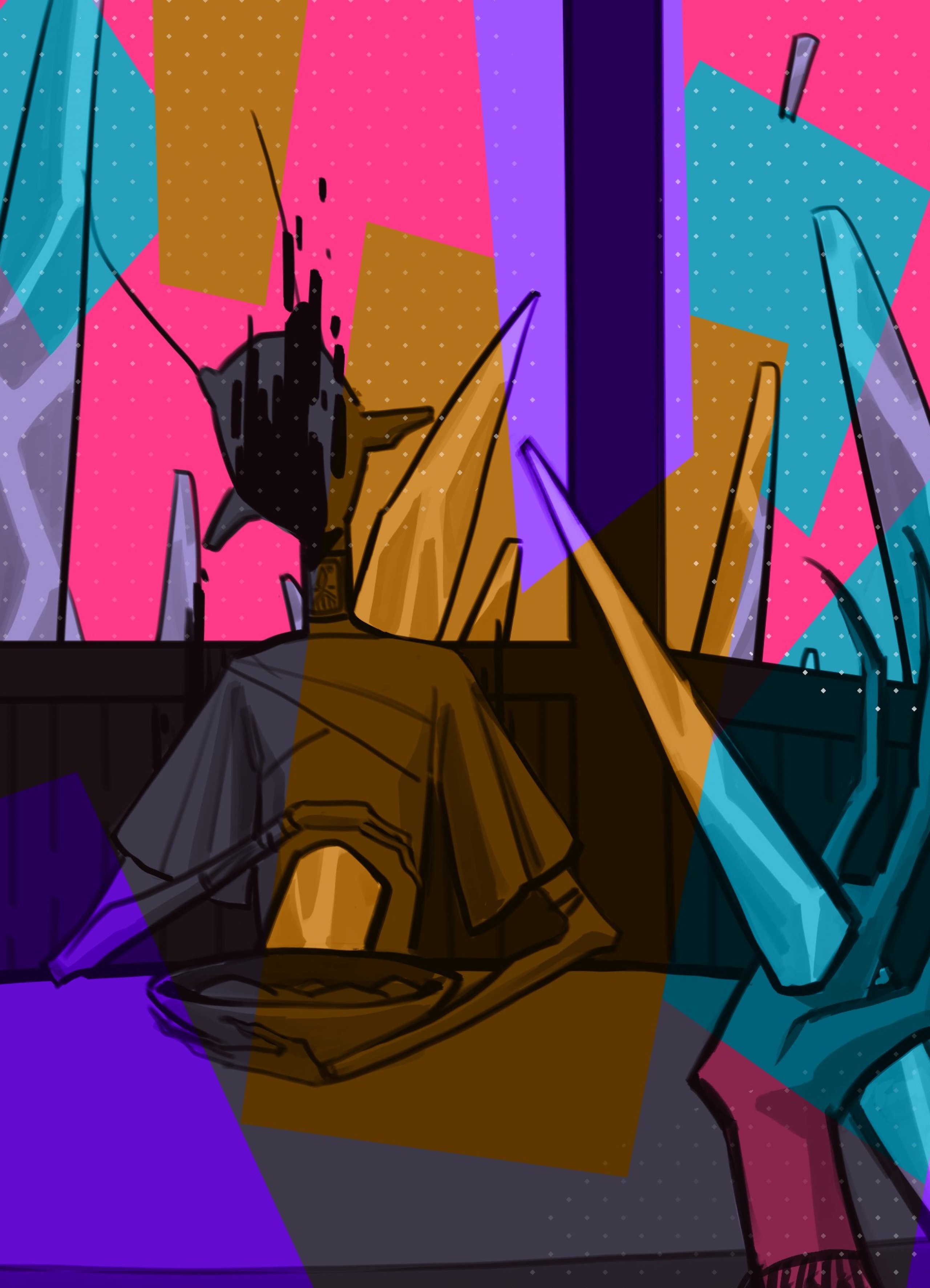 Concept Art für ein pazifistisches Game