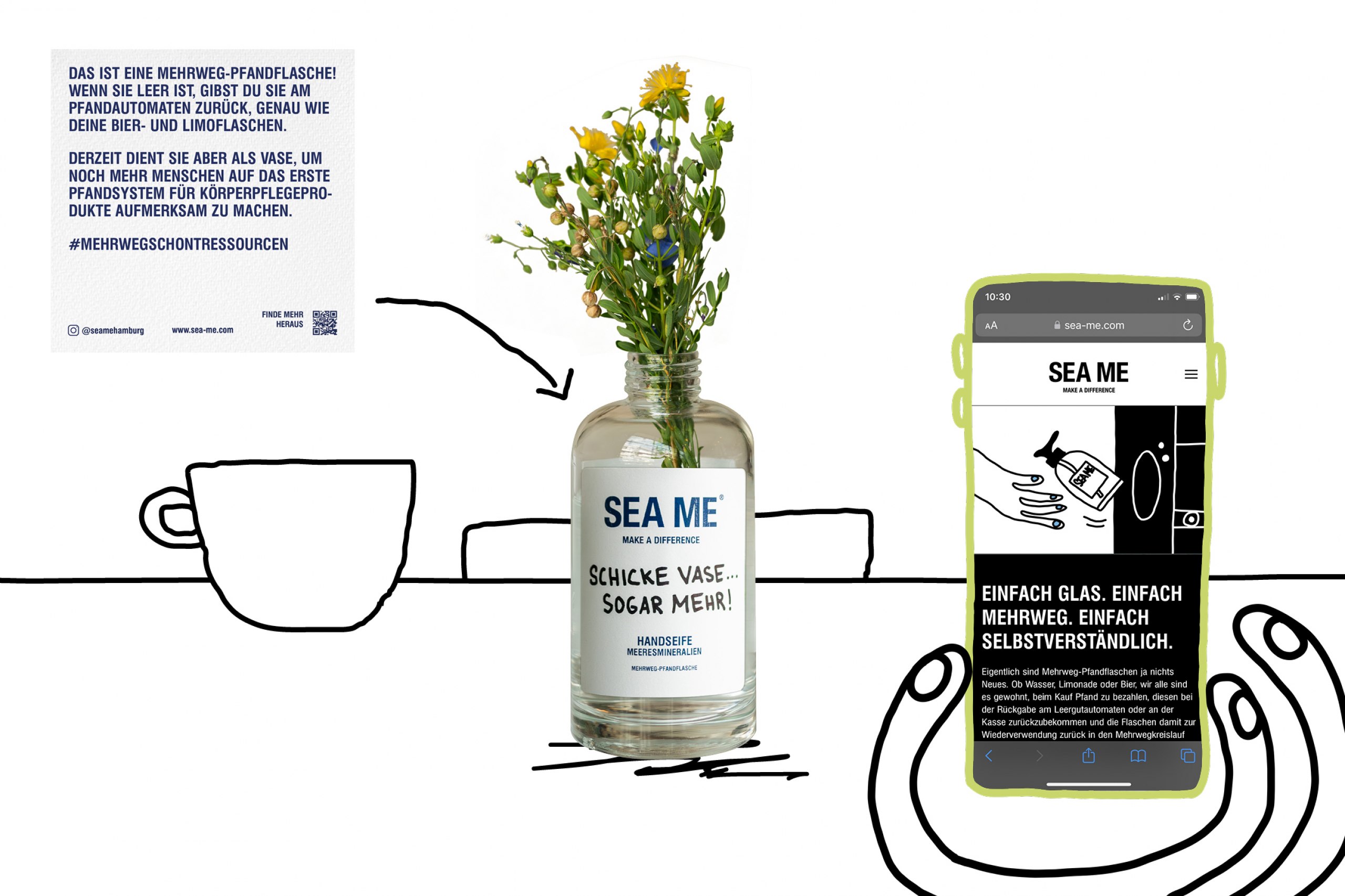 Eine Kampagne für die ersten Drogerieprodukte in einer Mehrweg-Pfandverpackung