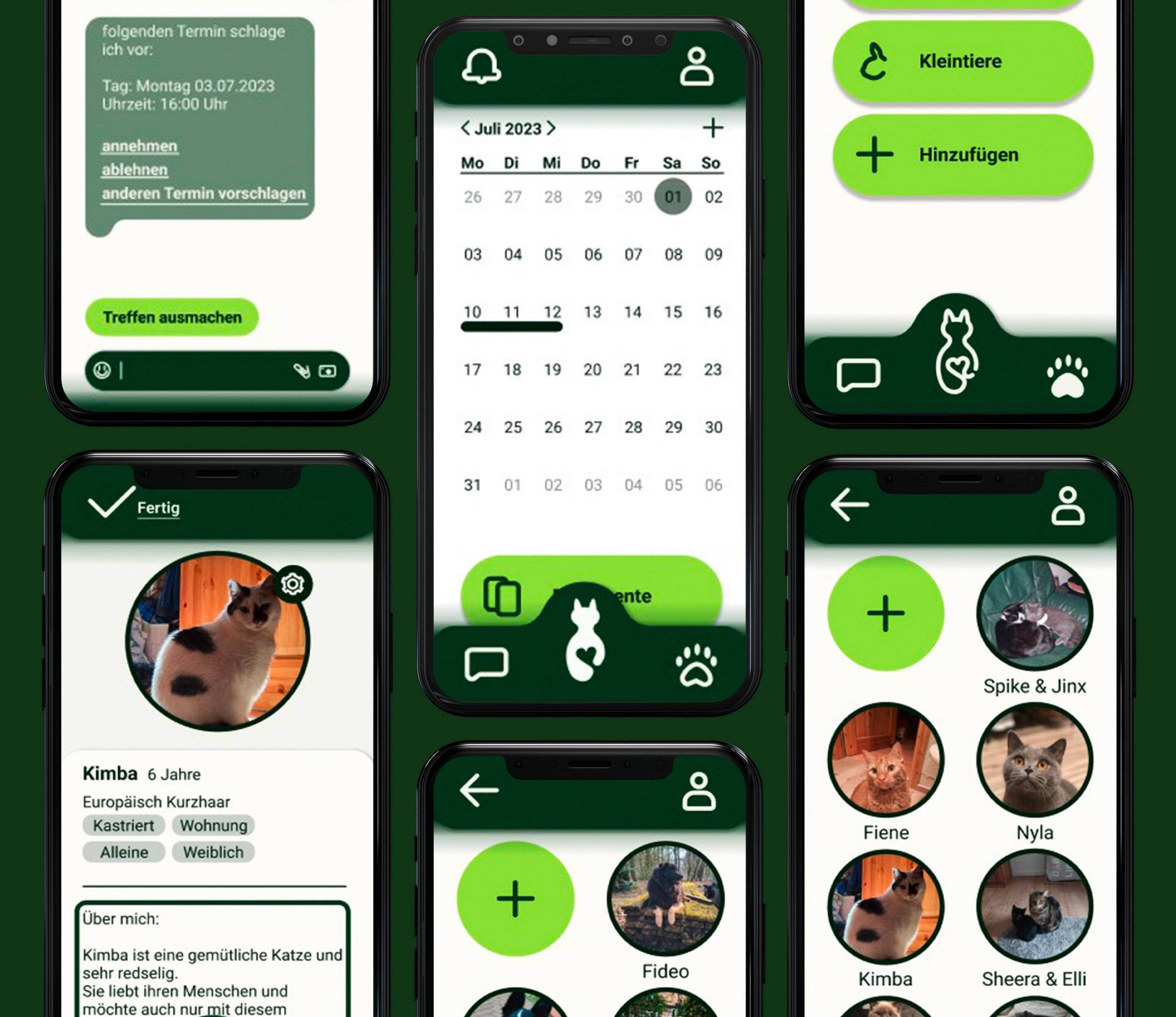 Eine App zur Haustiervermittlung