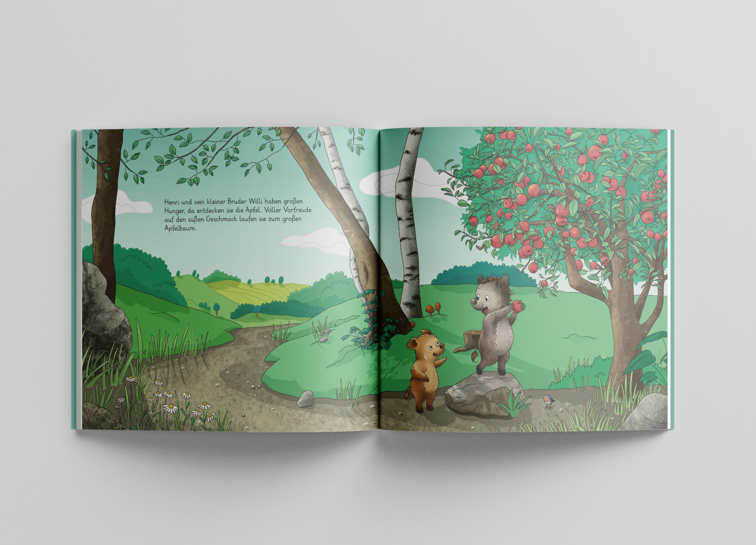 Konzeption, Gestaltung und Illustration eines Kinderbuches
