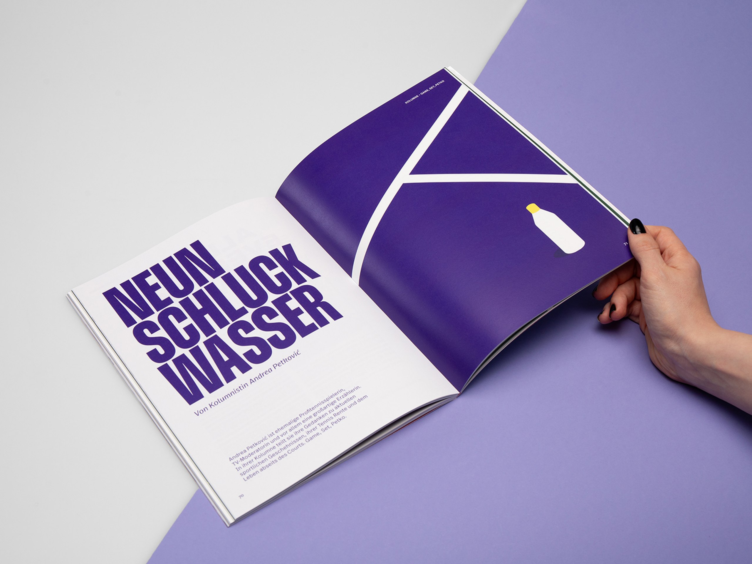 Konzeption und Gestaltung eines Frauen-Sportmagazins