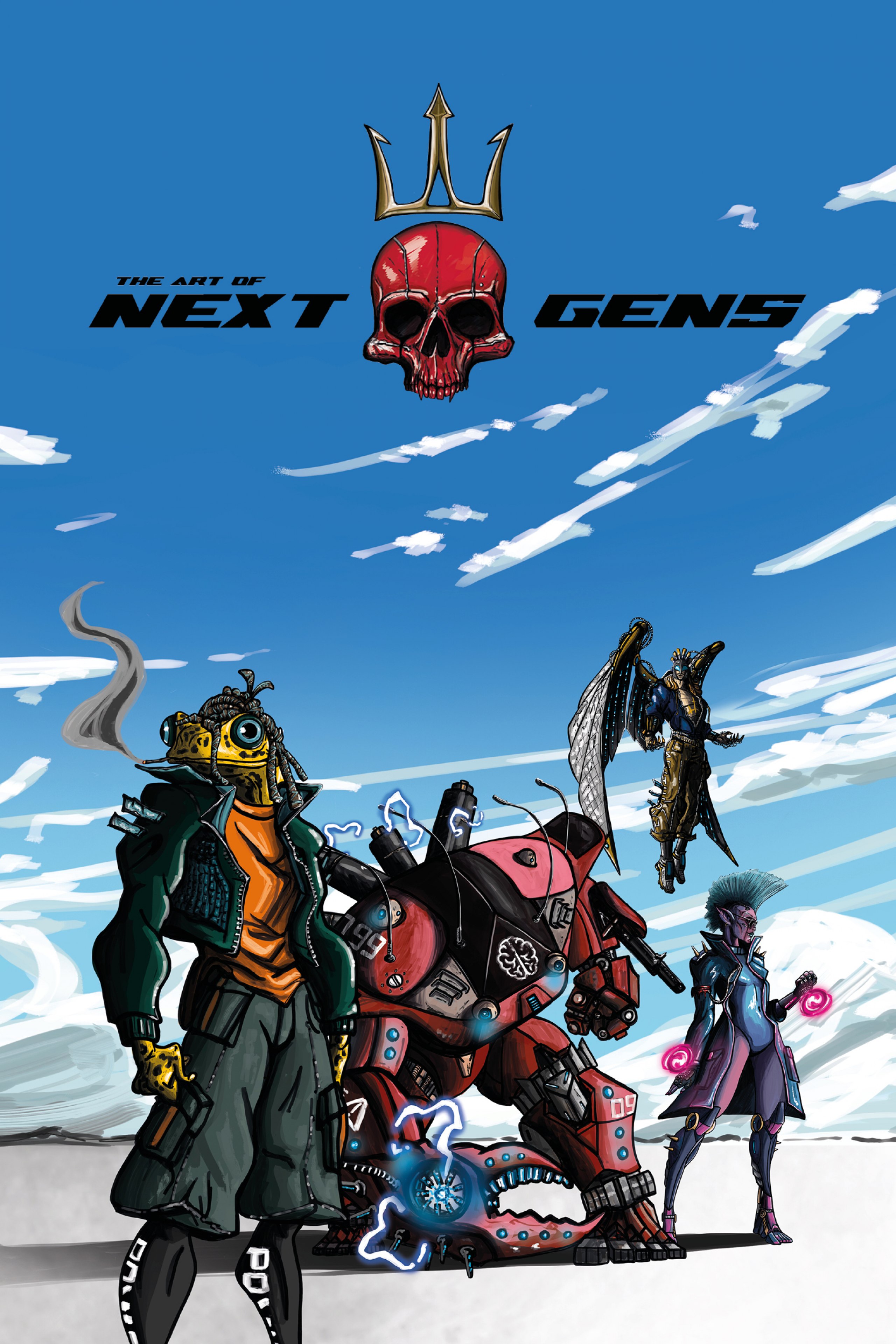 Charaktergestaltung 
Gestaltung und Konzipierung von Charakteren für ein fiktives Battle- Royale-Videospiel “NEXT GENS”