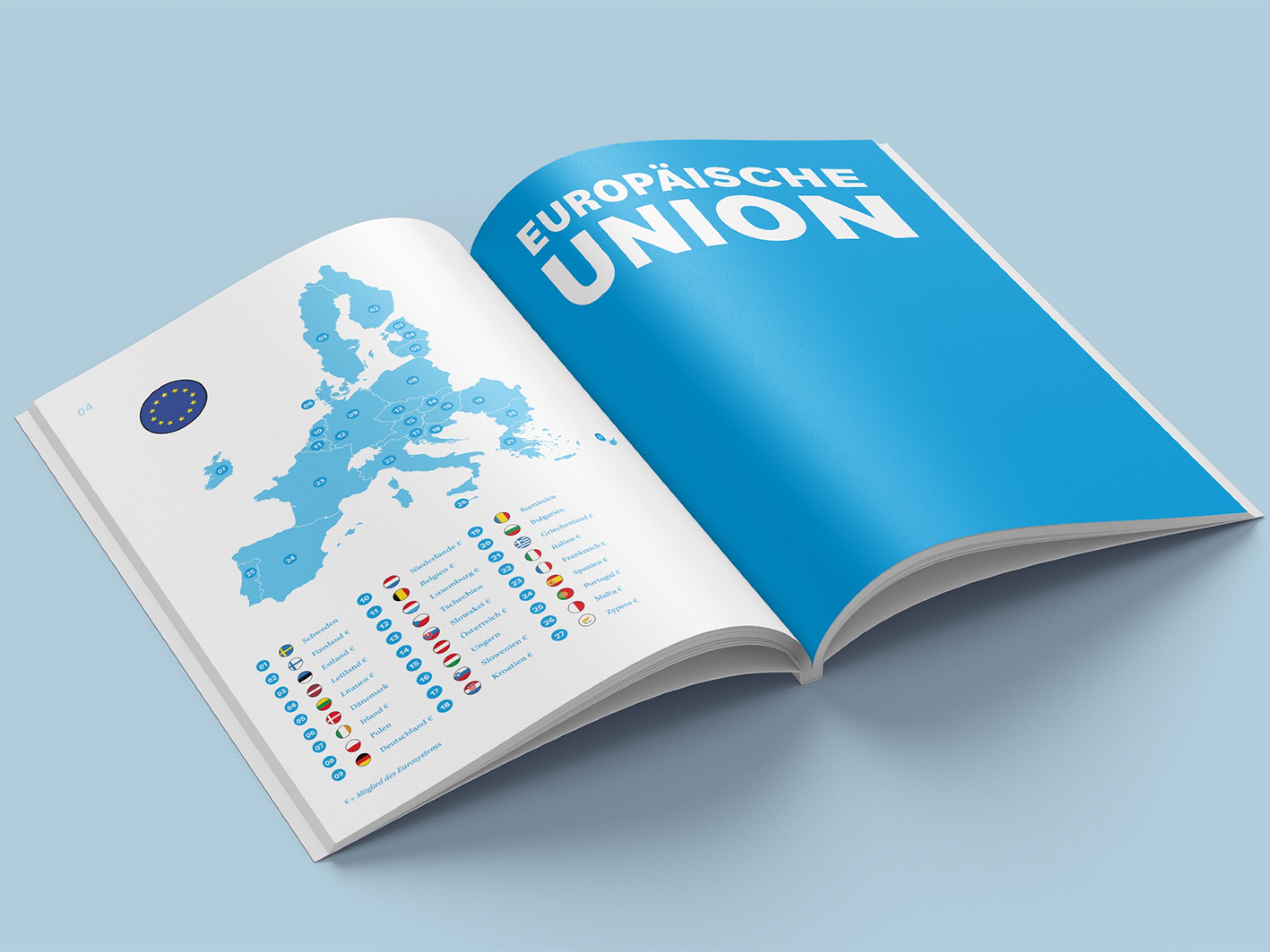 Gestaltung eines Hefts, welches den Aufbau politischer Systeme in Europa erklärt