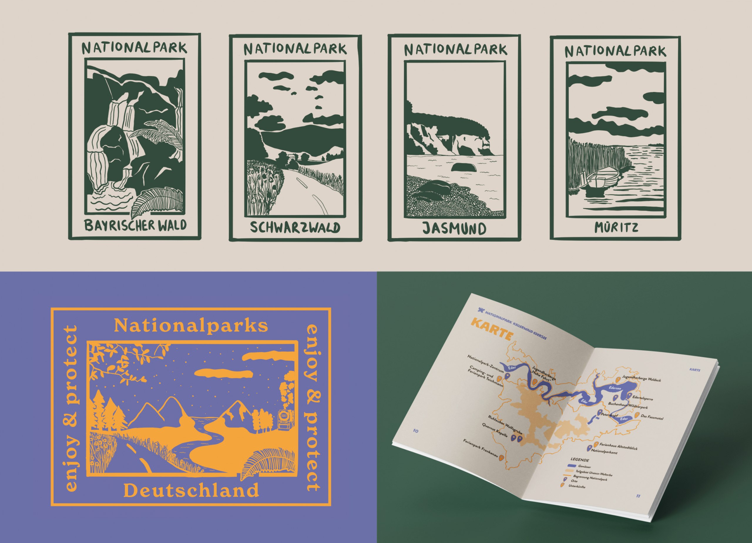Neues Erscheinungsbild und informativer Merchandise für die Nationalparks in Deutschland