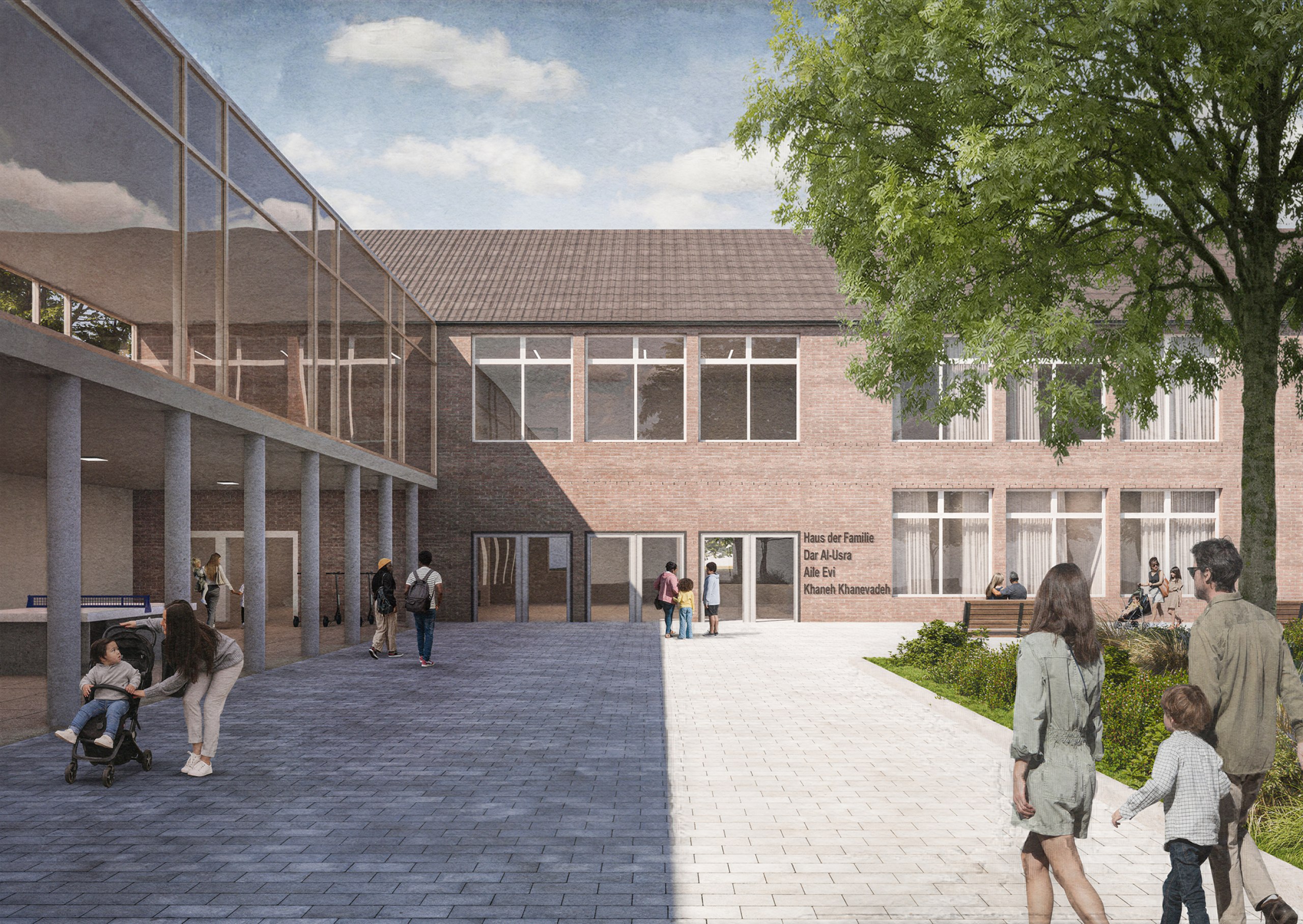 Die Integration von Geflüchteten in einer alten Schule mit kulturellen Gestaltungselementen