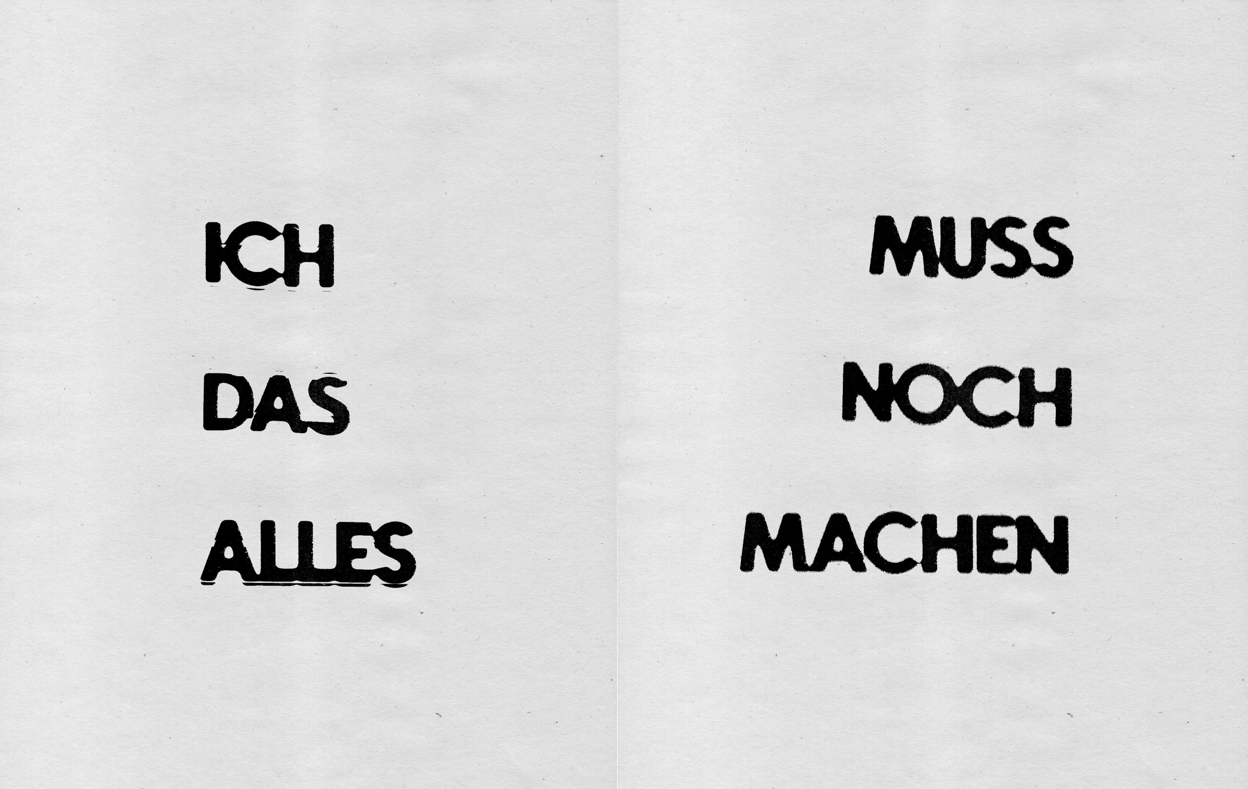 A Zine, portraying it's palindrome.
