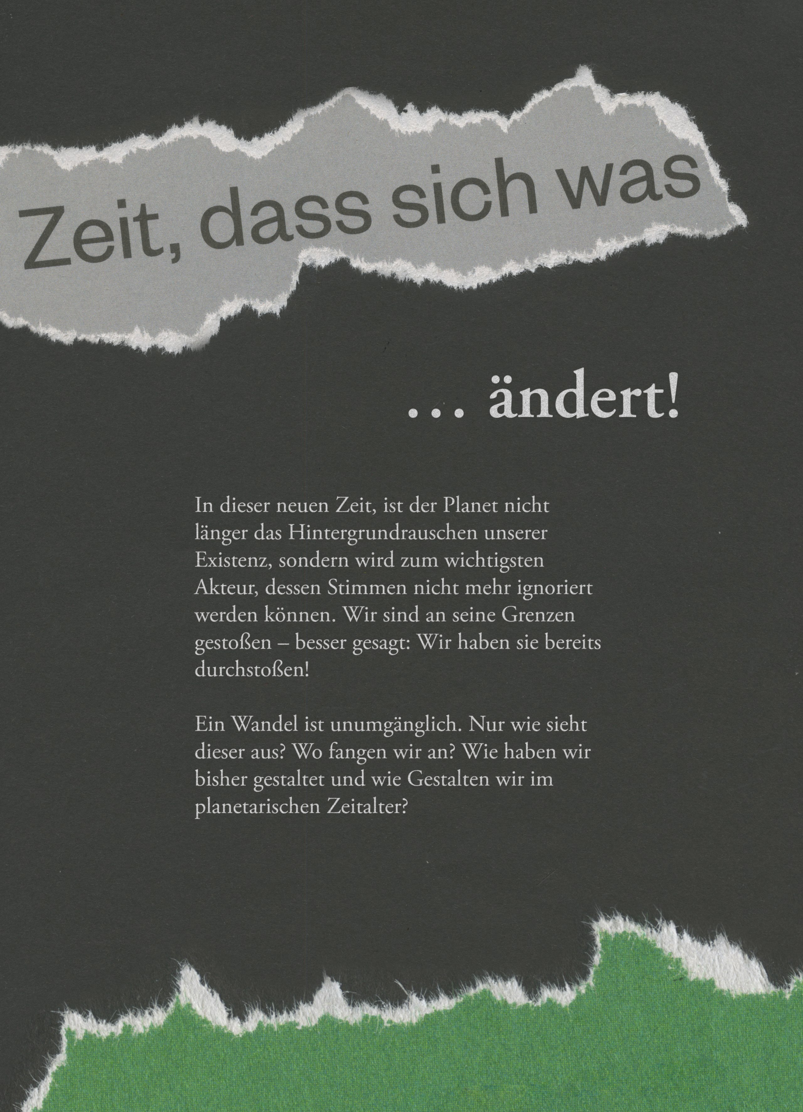 Gestalten im planetarischen Zeitalter. Eine philosophische Betrachtung